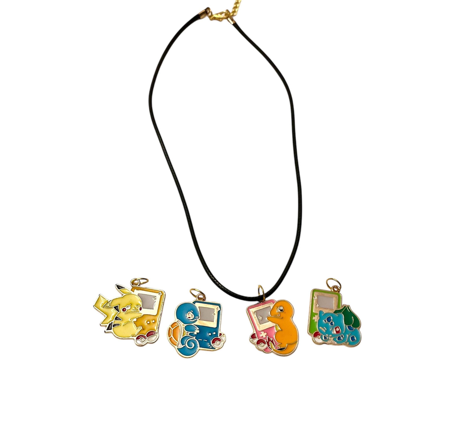Pokémon-halsband med Game Boy-berlock, Nintendo, rolig och nostalgisk present till retrospelare, handgjort smycke tv-spel halsband