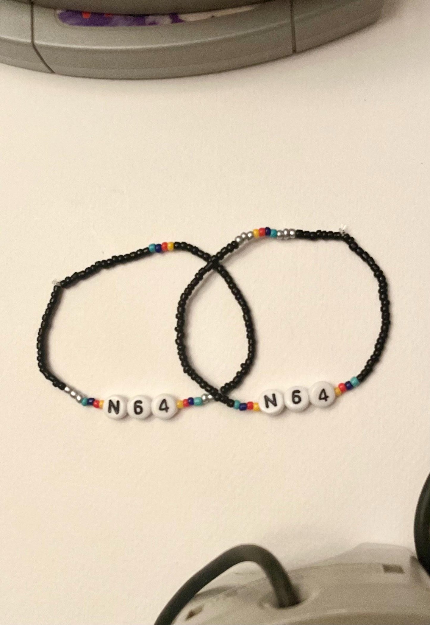 Nintendo 64 Bracelet Retro Video Game Bracelet for Retro Gamer N64 Jewelry Nintendo Gift N64 Nostalgic Simple Bracelet with Seed Beads