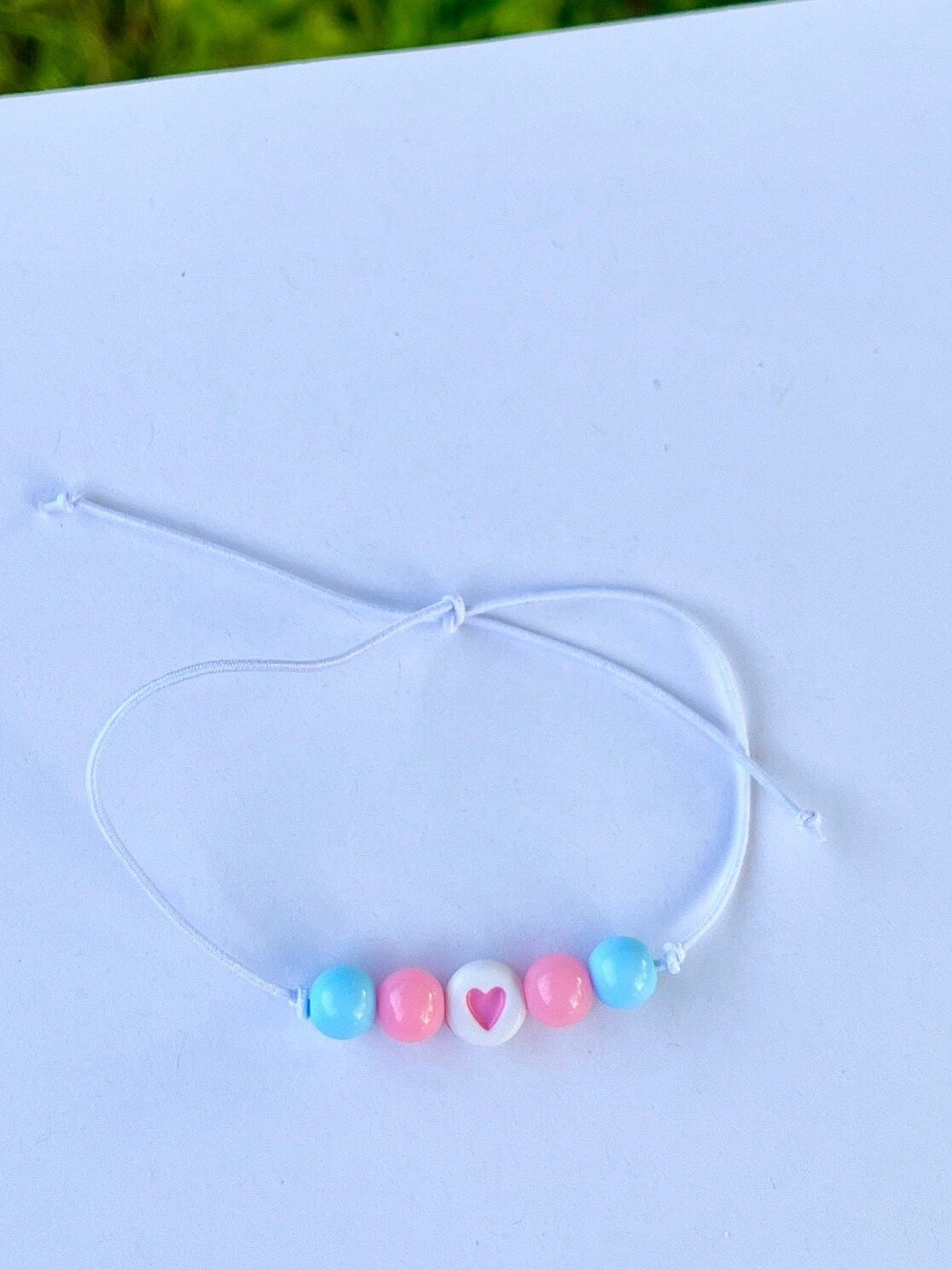 Trans Armband Transgender Smycken Justerbart Handgjort HBTQ+ Accessoarer för Pride Månaden Transexuell armband