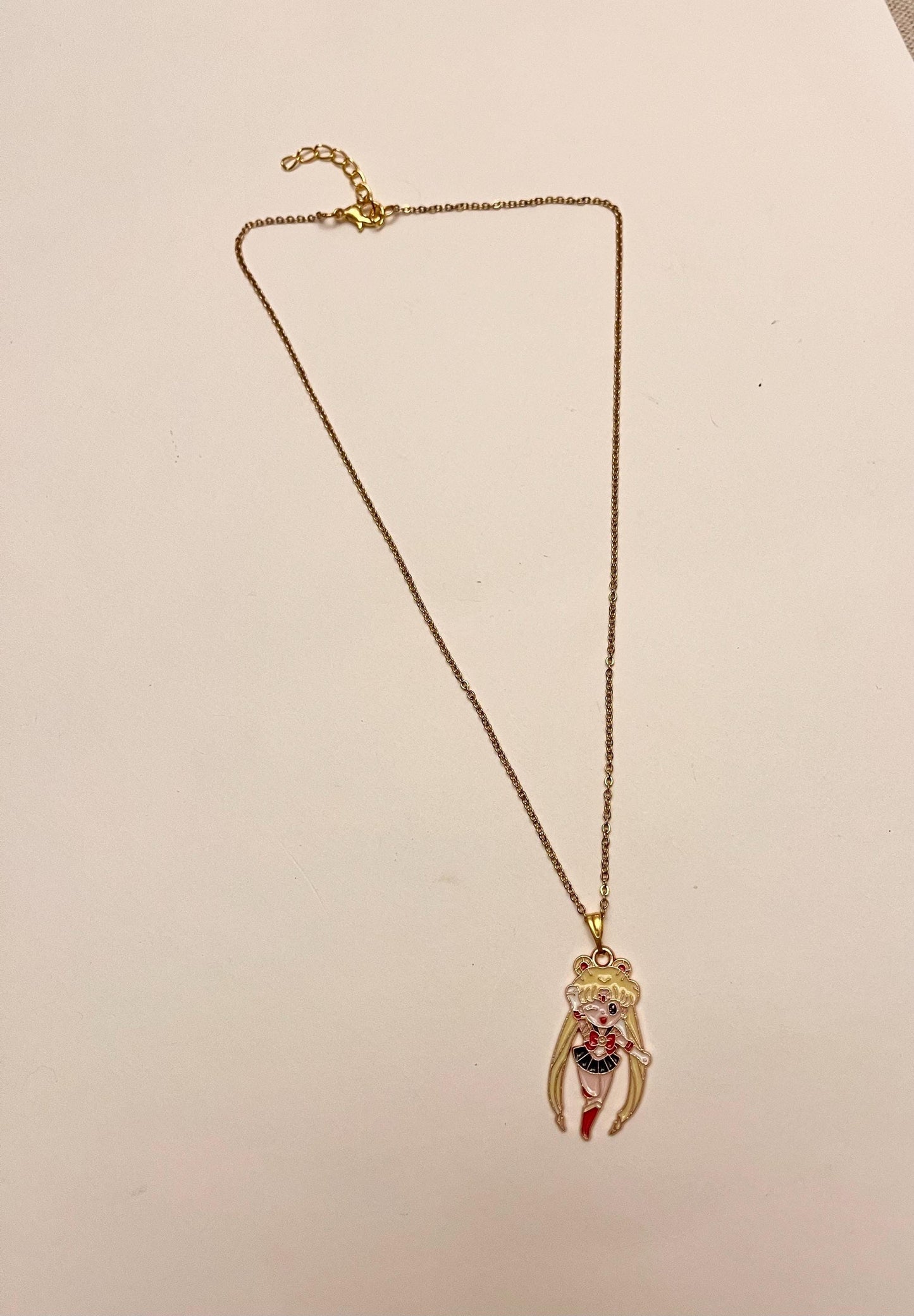 Sailor Moon Halsband Anime Smycken Present till Sailor Moon Fan Sailor Moon Merchandise Chibi Style Usagi Tsukino Sailor Moon Guldhänge