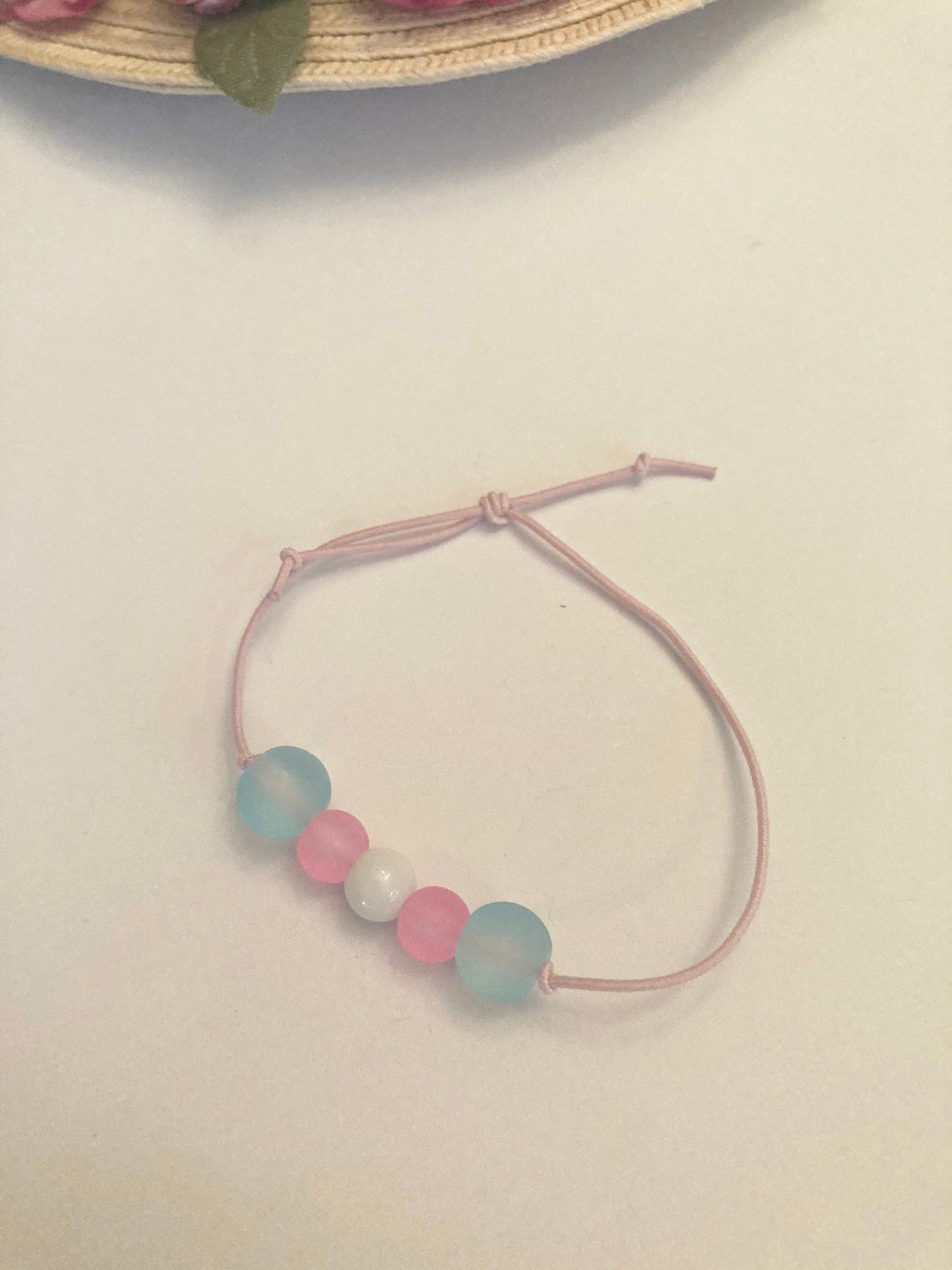 Trans Armband Pärlor Elastiskt Justerbart HBTQ+ Transsexuell Smycken Transgender för Pride Accessoarer