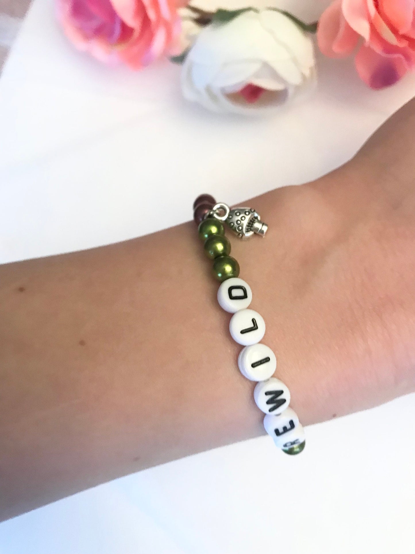 REWILD Armband Pärlat Elastiskt armband för Naturälskare Miljöaktivist armband Svampberlock Rewilding Smycken Handgjort