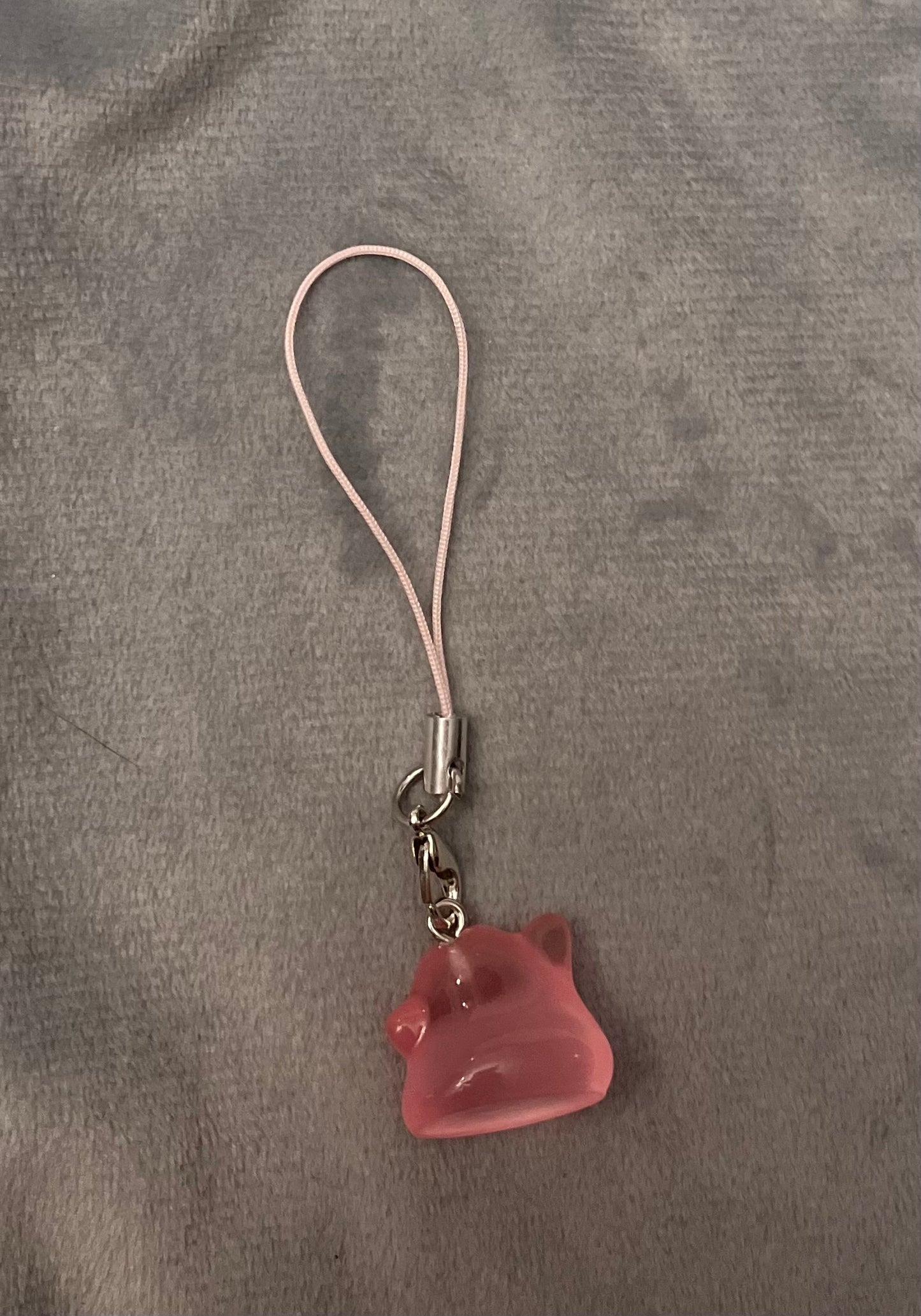 Luminous Ditto Phone Charm Pokémon Jewelry Ditto Keychain Pokémon Shiny Ditto Phonestrap for Pokémon Fan Gift
