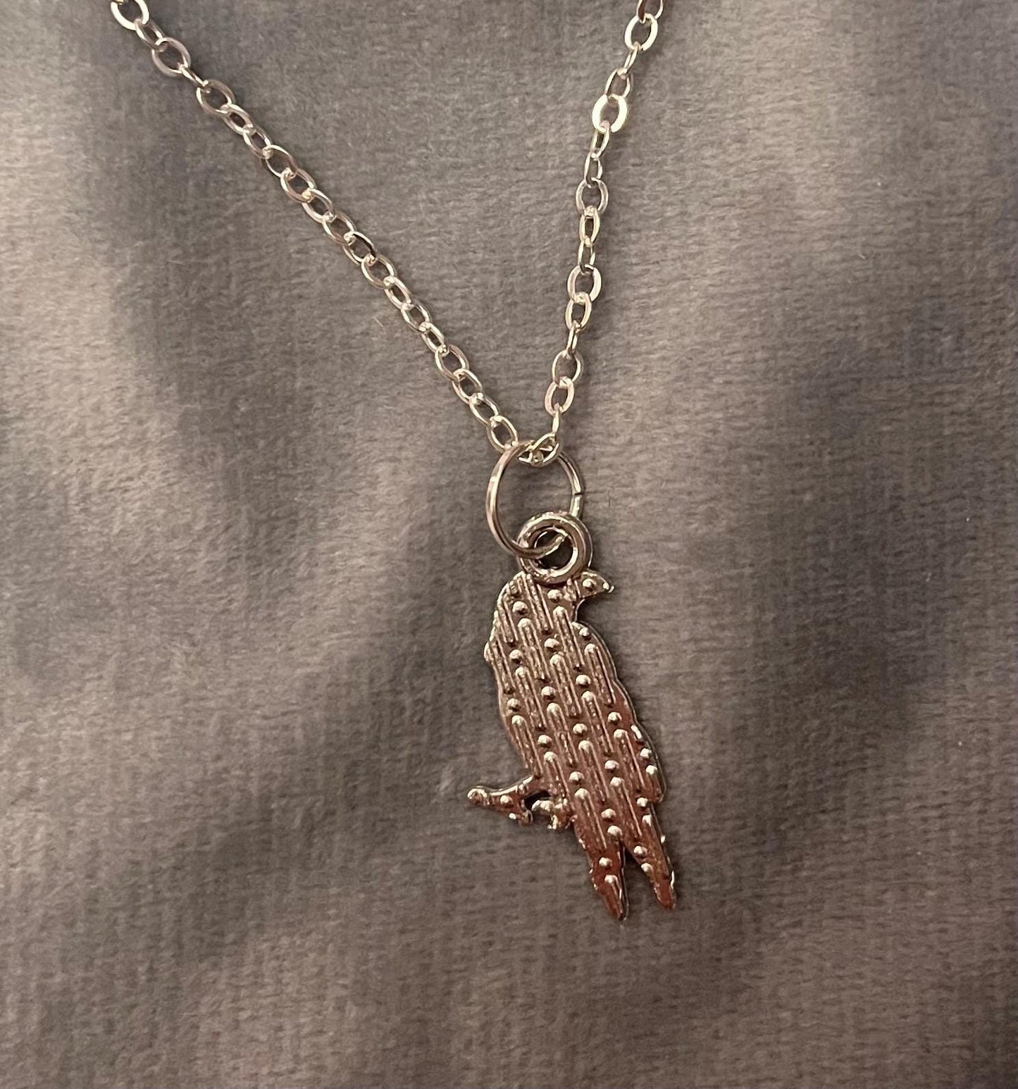 Magisk korp halsband kråka smycke wicca present hedniskt hänge stjärna silverimitation halvmåne gudinna smycken