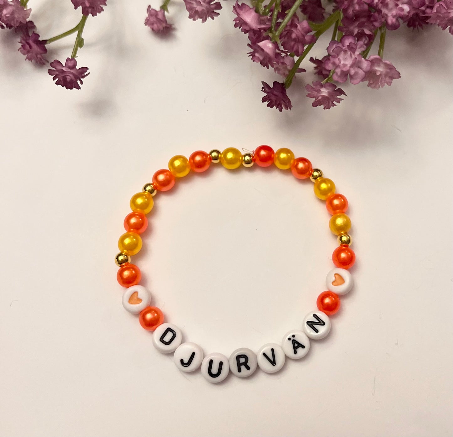 Vegan armband pärlat armband Djurvän handgjorda smycken med bokstäver Present till aktivist  