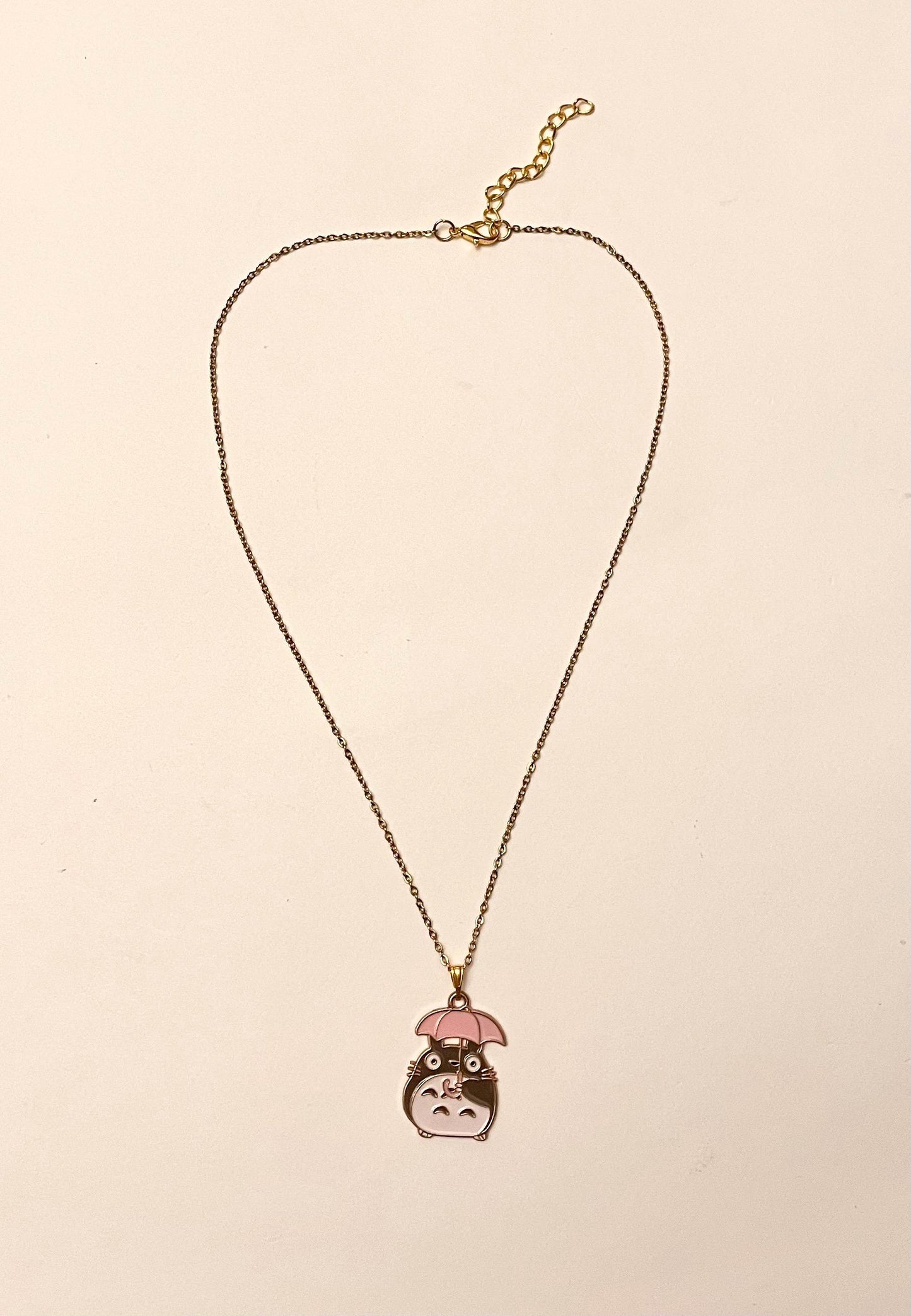 Totoro Halsband Studio Ghibli Älskare present Smycken Totoro Berlock Anime Halsband Jag Älskar Ghibli Merchandise Totoro Guld Imitation