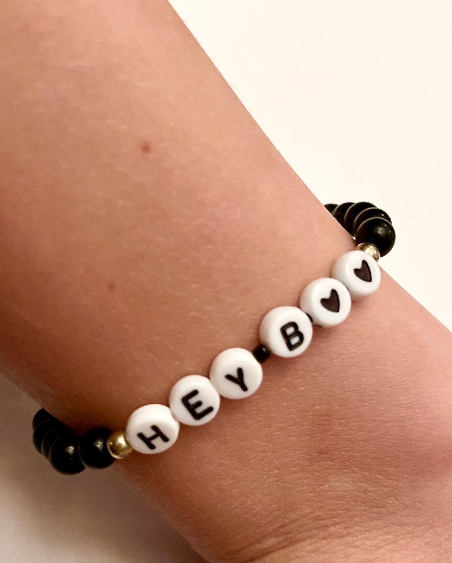 Hey Boo Armband Halloween Pärlarmband Elastiskt Halloween Festsmycken