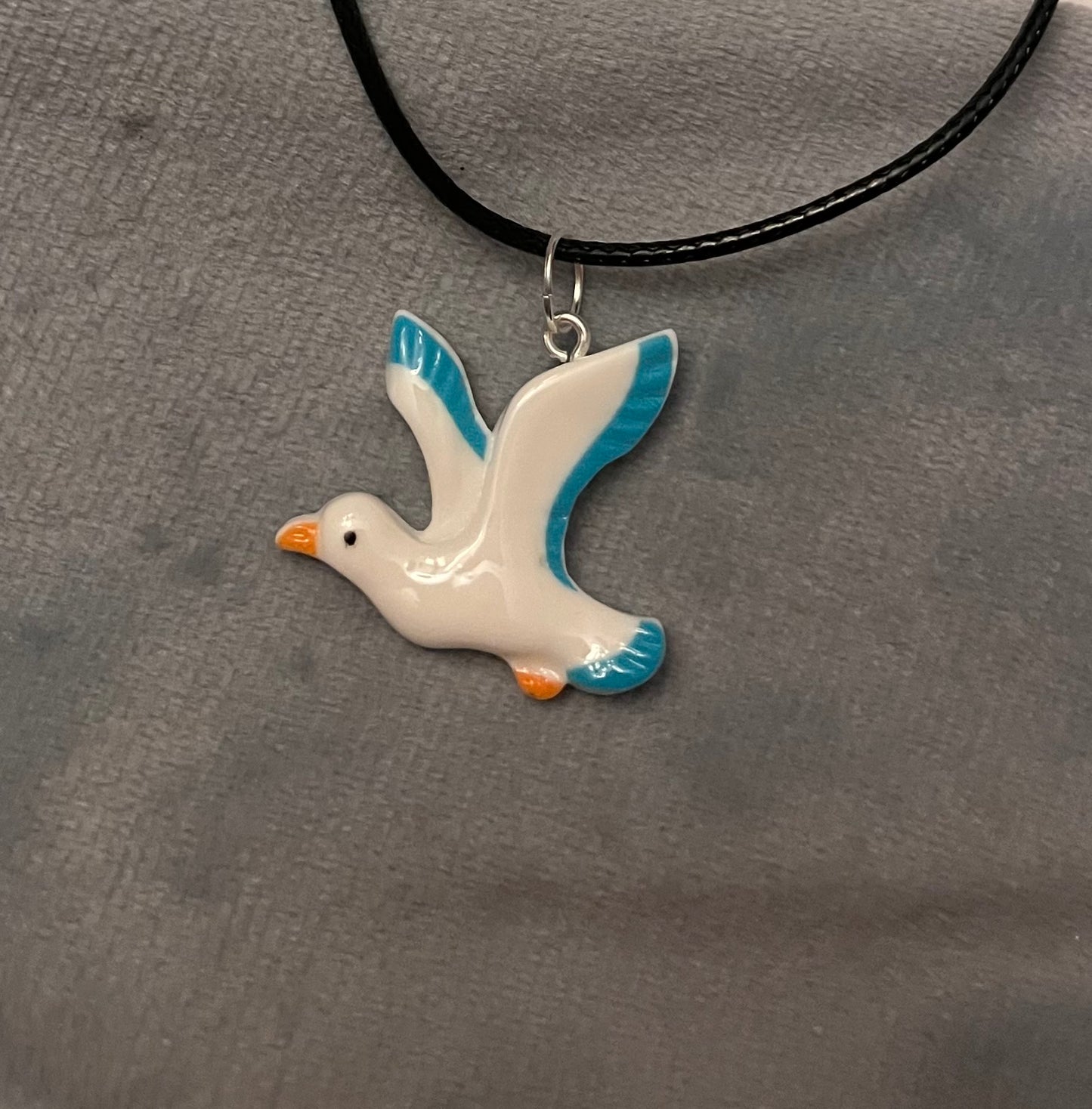 Seagull Necklace for Seagull Lover Gift Bird Lover Jewelry Seagull Charm I Love Seagulls