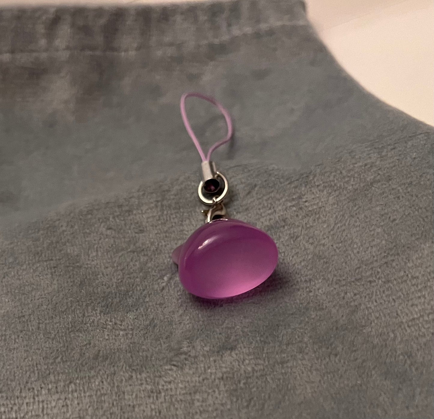 Luminous Ditto Phone Charm Pokémon Jewelry Ditto Keychain Pokémon Shiny Ditto Phonestrap for Pokémon Fan Gift