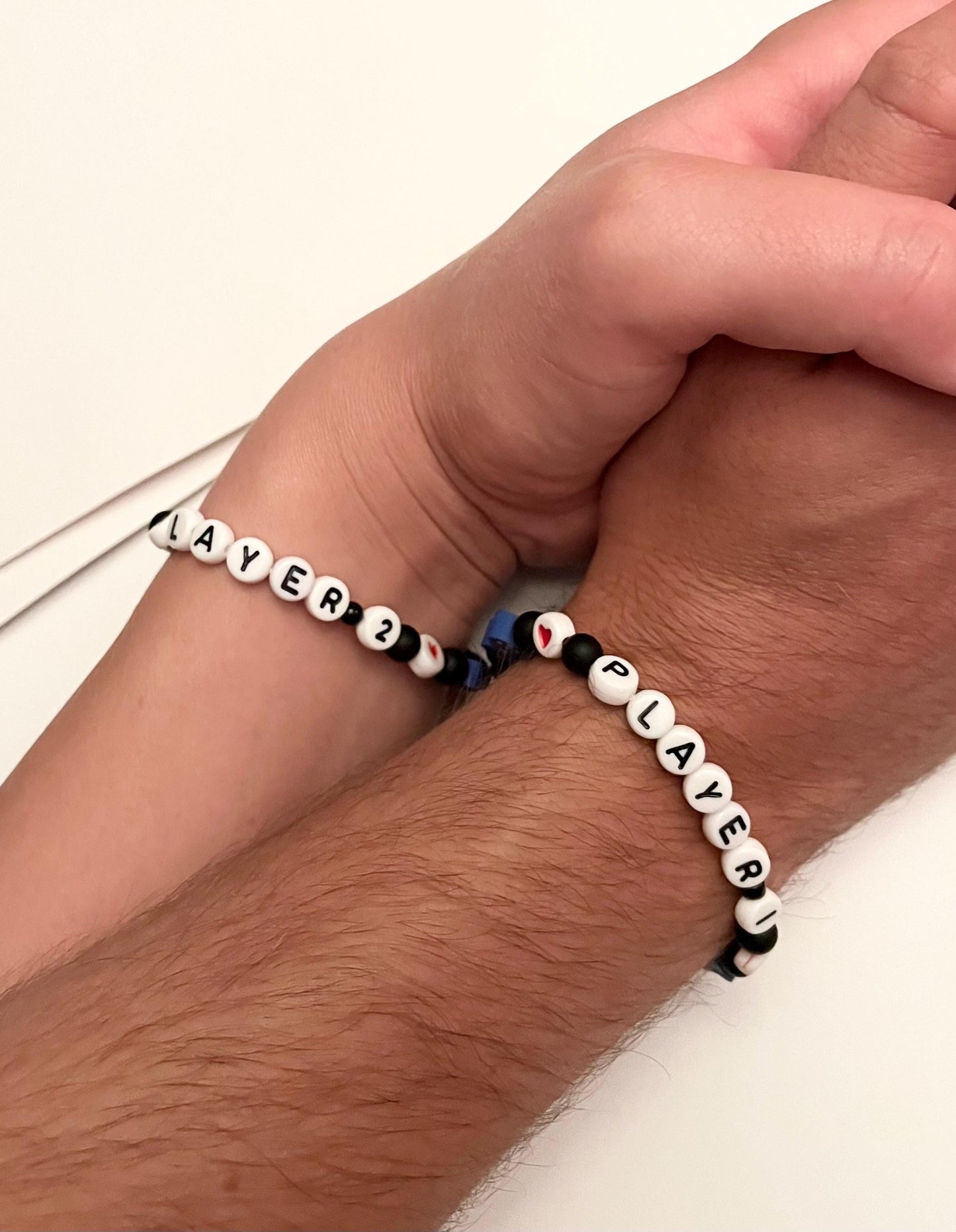 Player 1 and Player 2 Bracelets for Gamers and Couples Jewelry Gift for Gamer Video Game Jewelry with Controller Bracelet