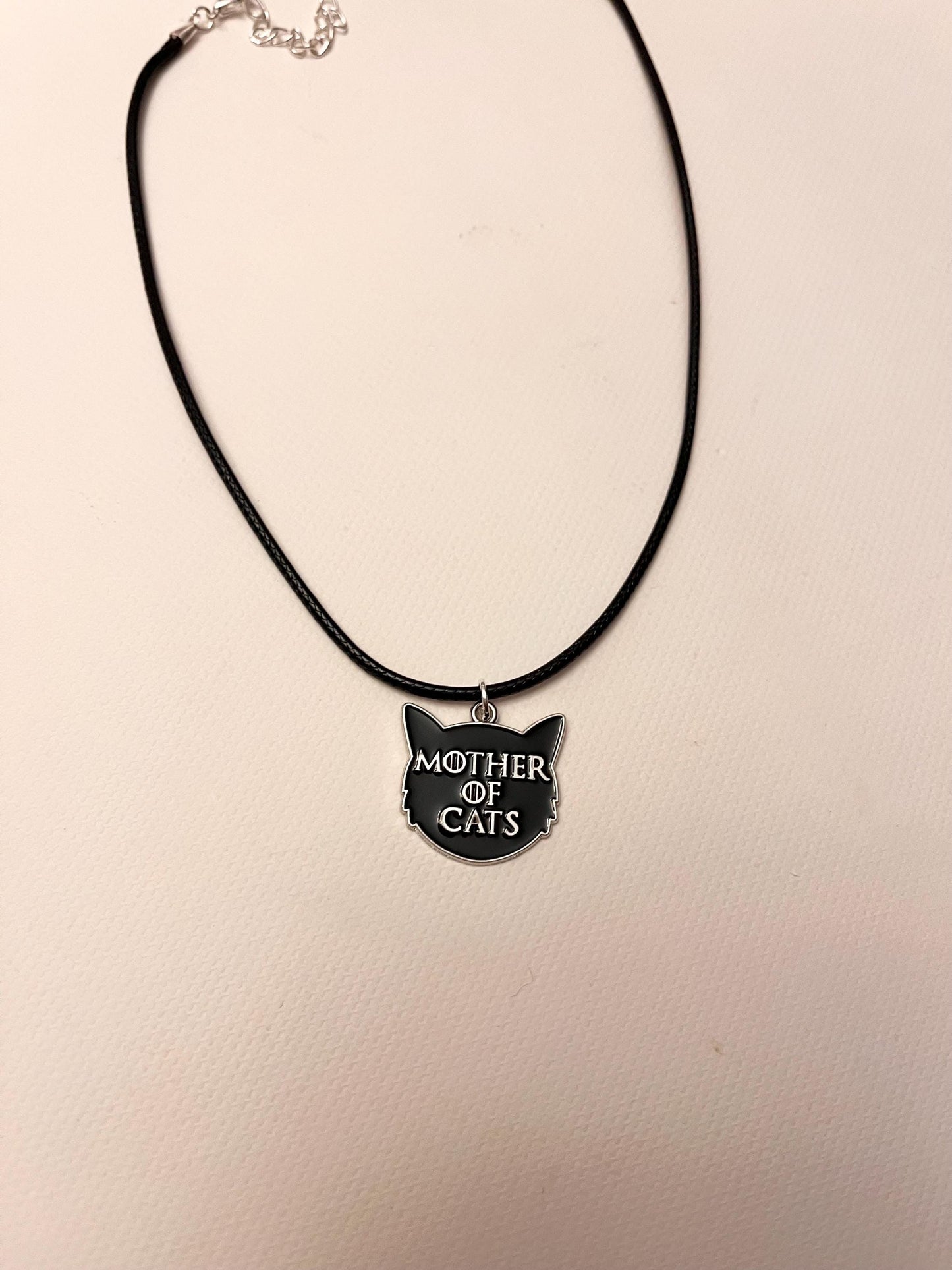 Mother of Cats halsband kattmamma smycken jag älskar katter