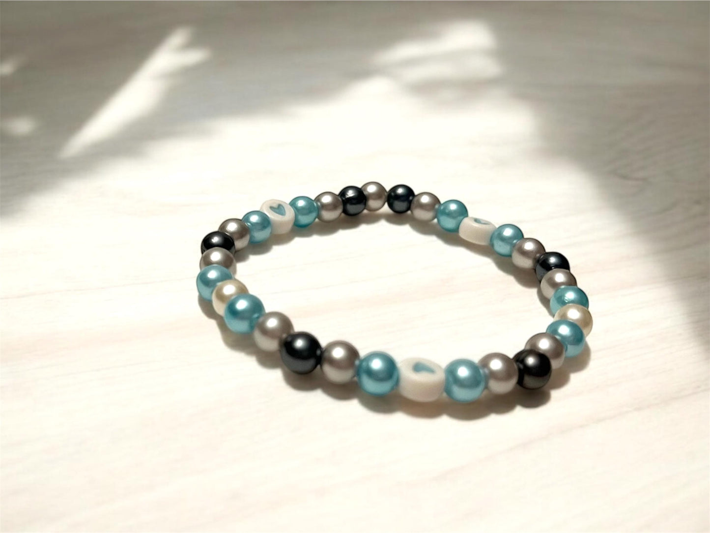 Demiboy-armband Pärlband med hjärtan för Pride-säsongen HBTQ+ smycken Demiboy-flaggans färger Smycken Demiboy-armband