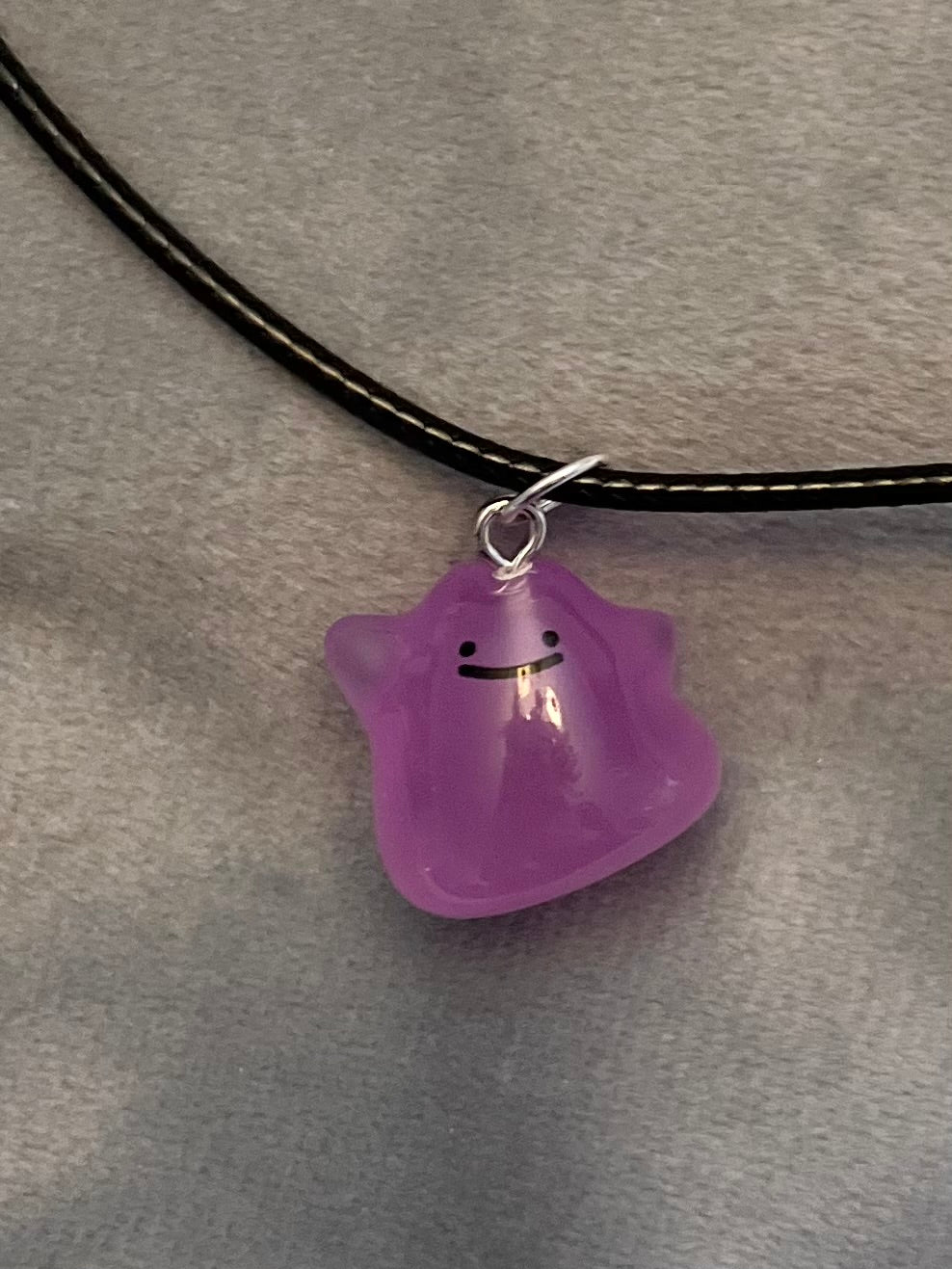 Ditto Halsband Pokemon Smycke Ditto Berlock Tv-spel Halsband för Pokemon-fan Shiny Ditto Pokopia Nintendo merch