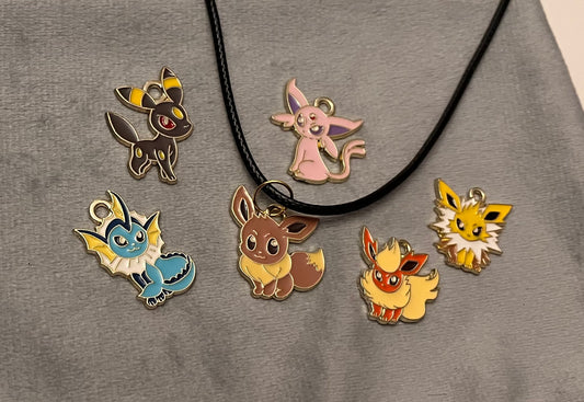 Eeveelutions Necklace Pokemon Jewelry Nintendo Lover Gift Pokemon Lover Eevee Necklace Eeveelution