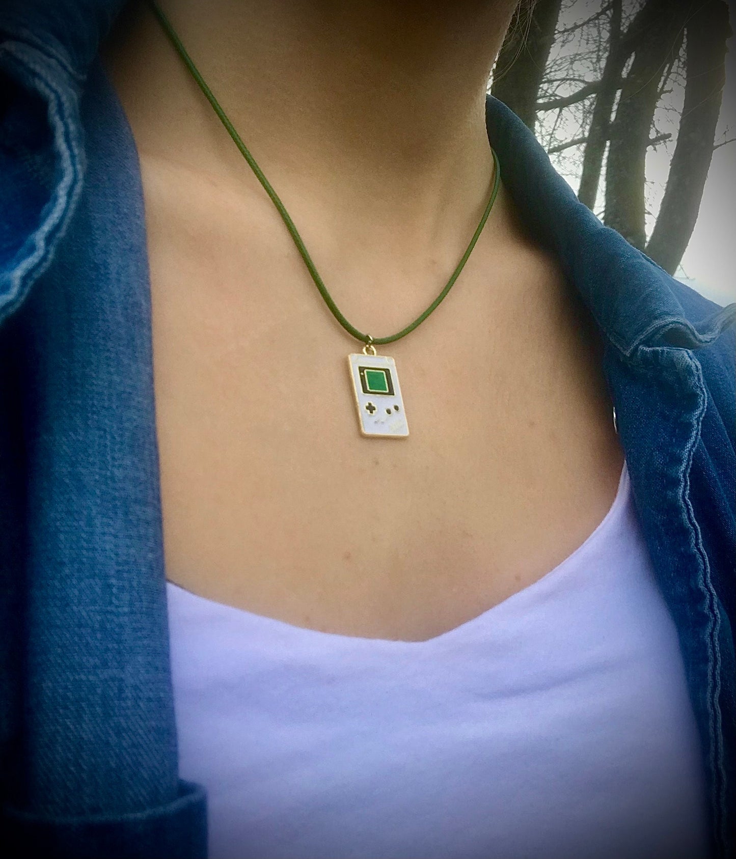 Nintendo Game Boy Necklace with Charm Fun and Nostalgic Gift for Retro Gamer Handmade Video Game jewelry Console Pendant