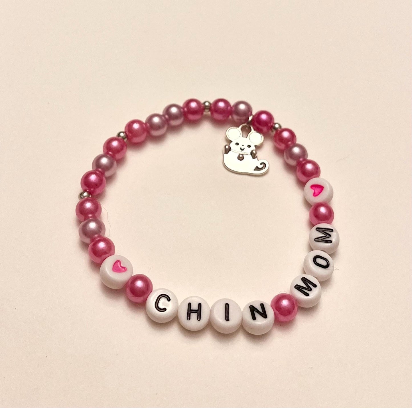 Chin Mom armband Chinchilla mamma present till chinchillaägare smycken för chinchillaälskare