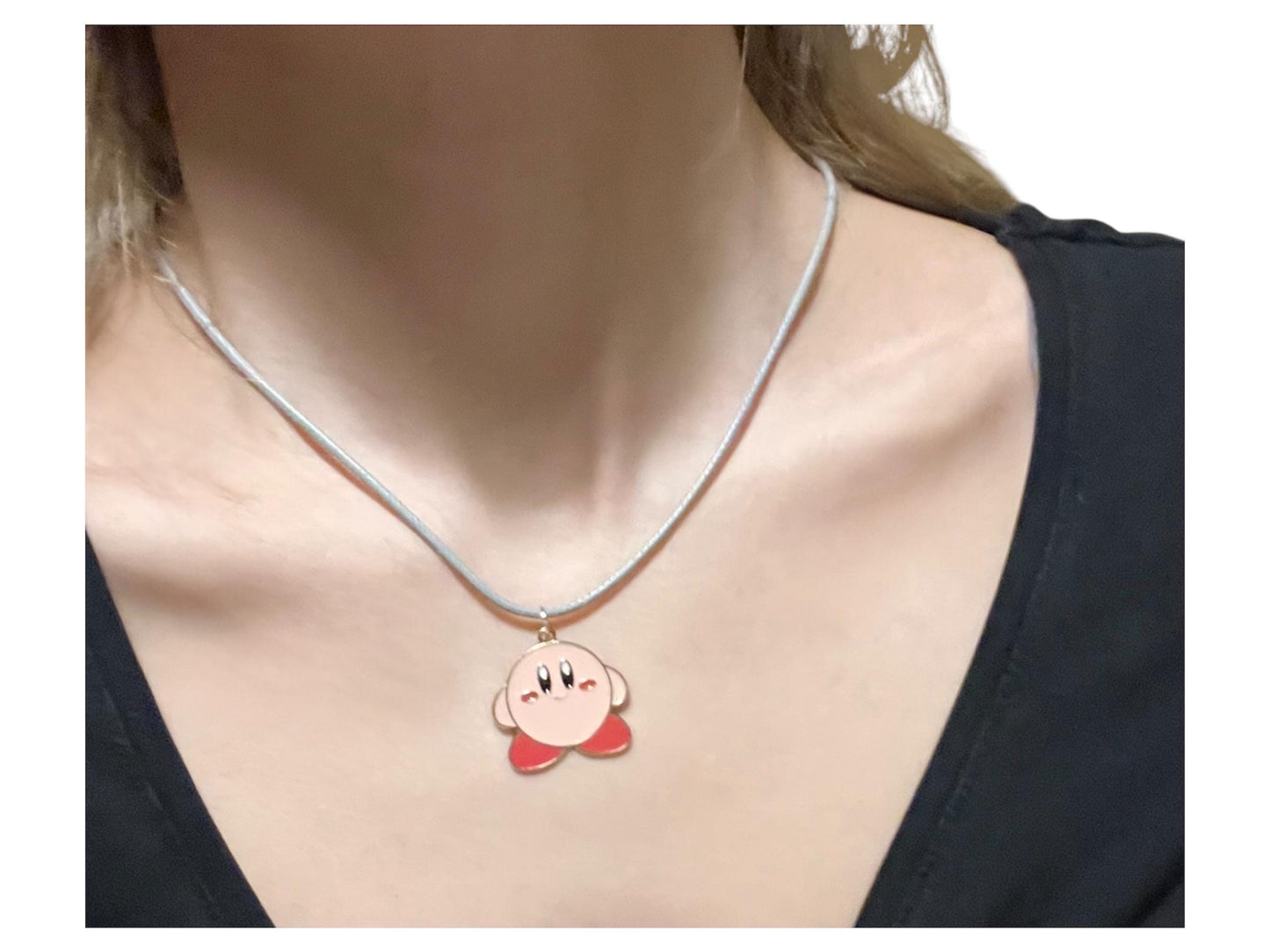 Nintendo Kirby Necklace for Retro Gamer Gift  Video Game Jewelry Kirby Charm Nintendo Pendant Kirby Jewelry