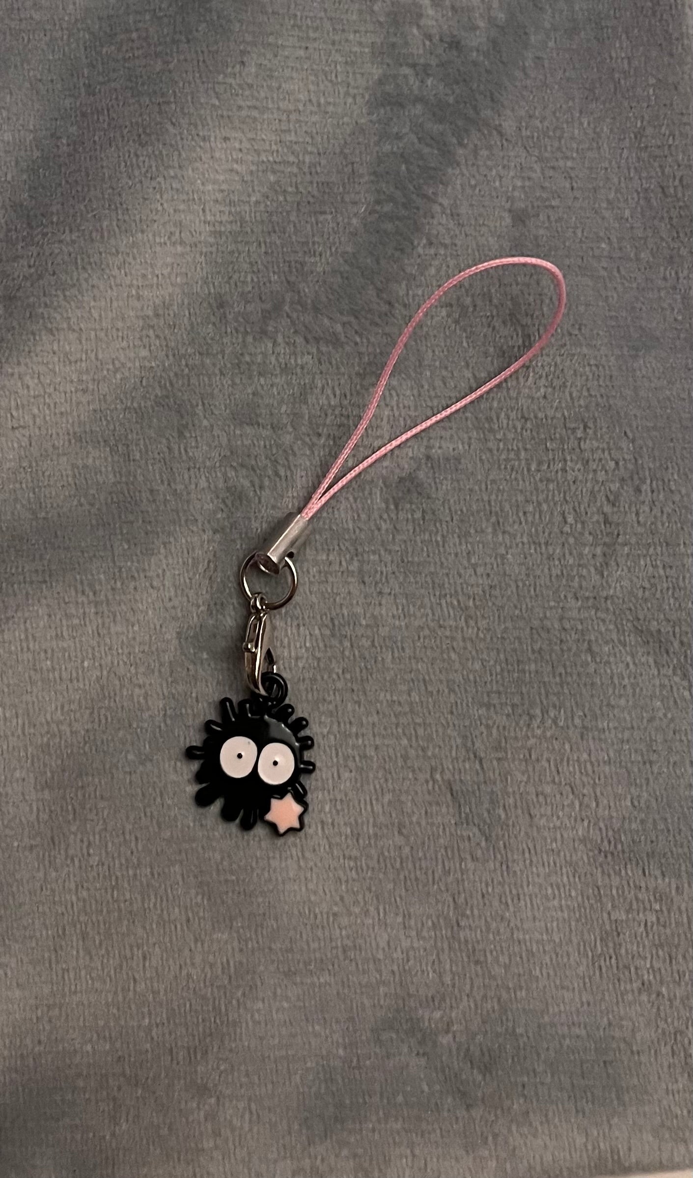 Susuwatari Charm Soot Sprite Phone Charm Black Soot Sprite Phone Strap Susuwatari Keychain Studio Ghibli Jewelry Soot Sprite