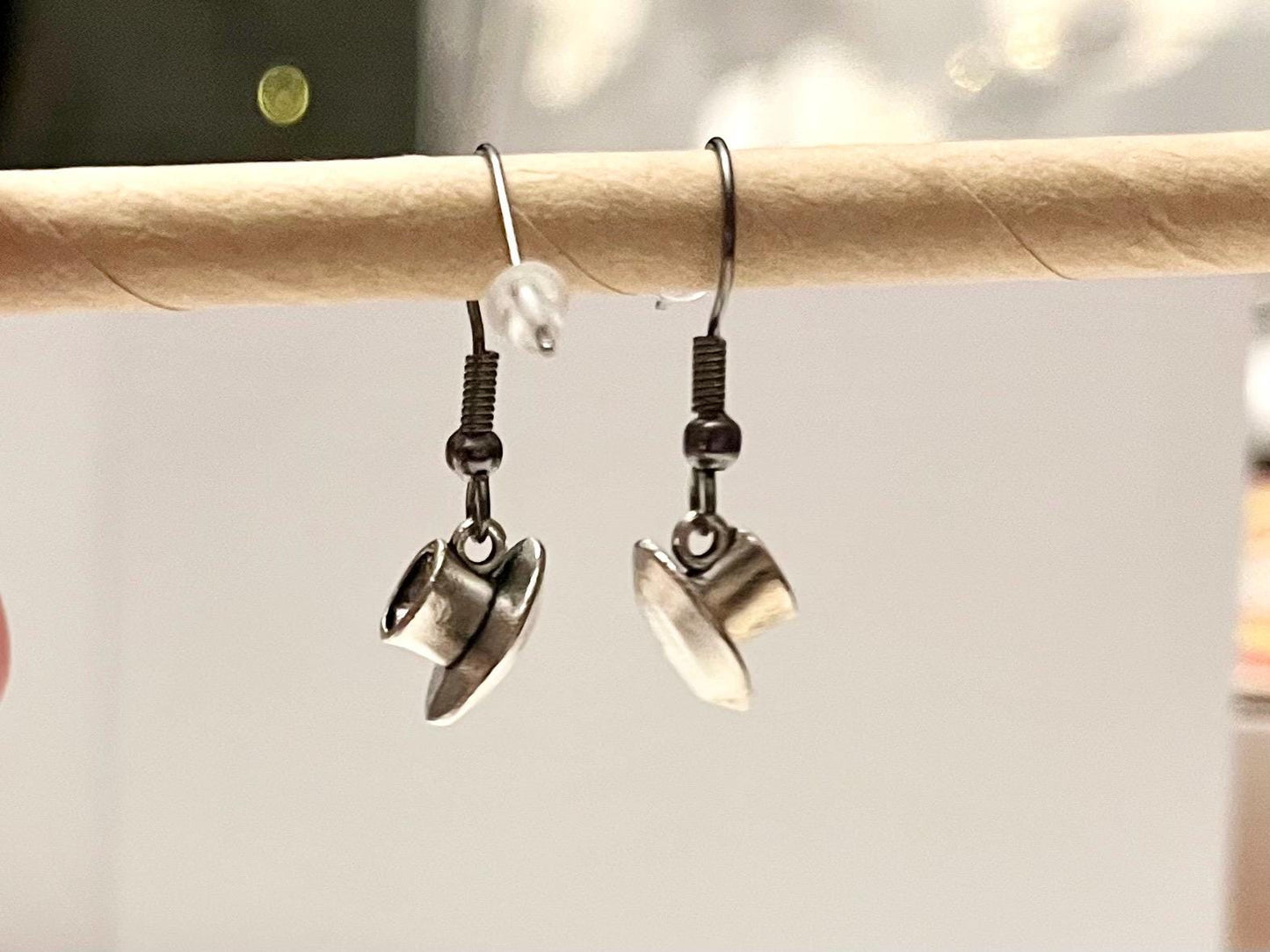 Örhängen tekoppar silver imitation kaffekopp berlock kopp miniatyr 