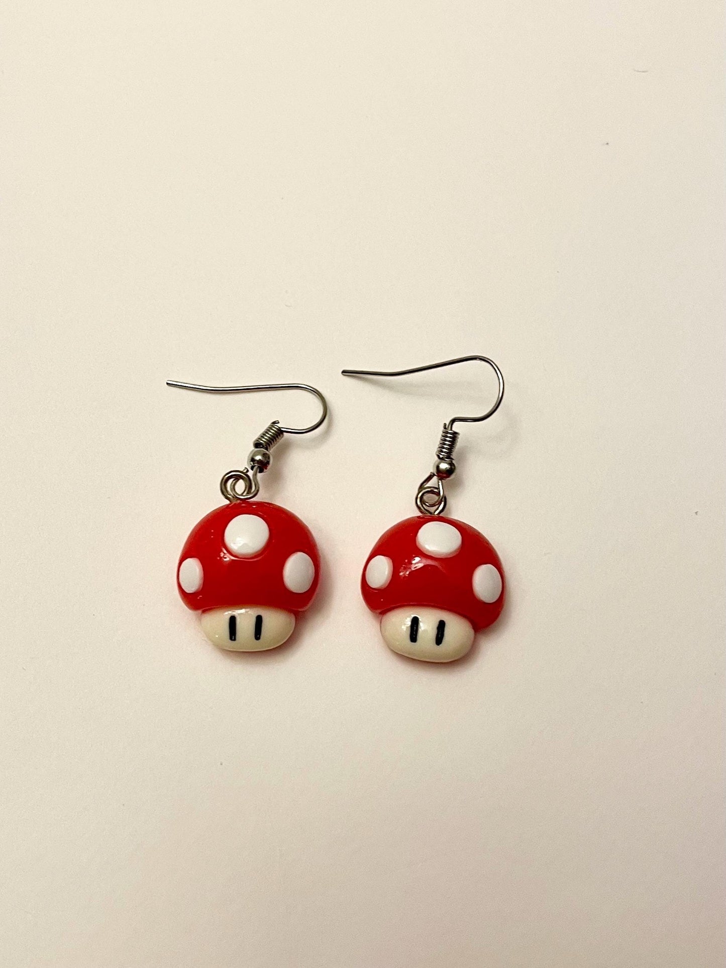 Super Mario Mushroom Örhängen Videospelsmycken Retro Gaming Present till Gamer Super Mushroom Örhängen Droppörhängen Super Mushroom Berlock