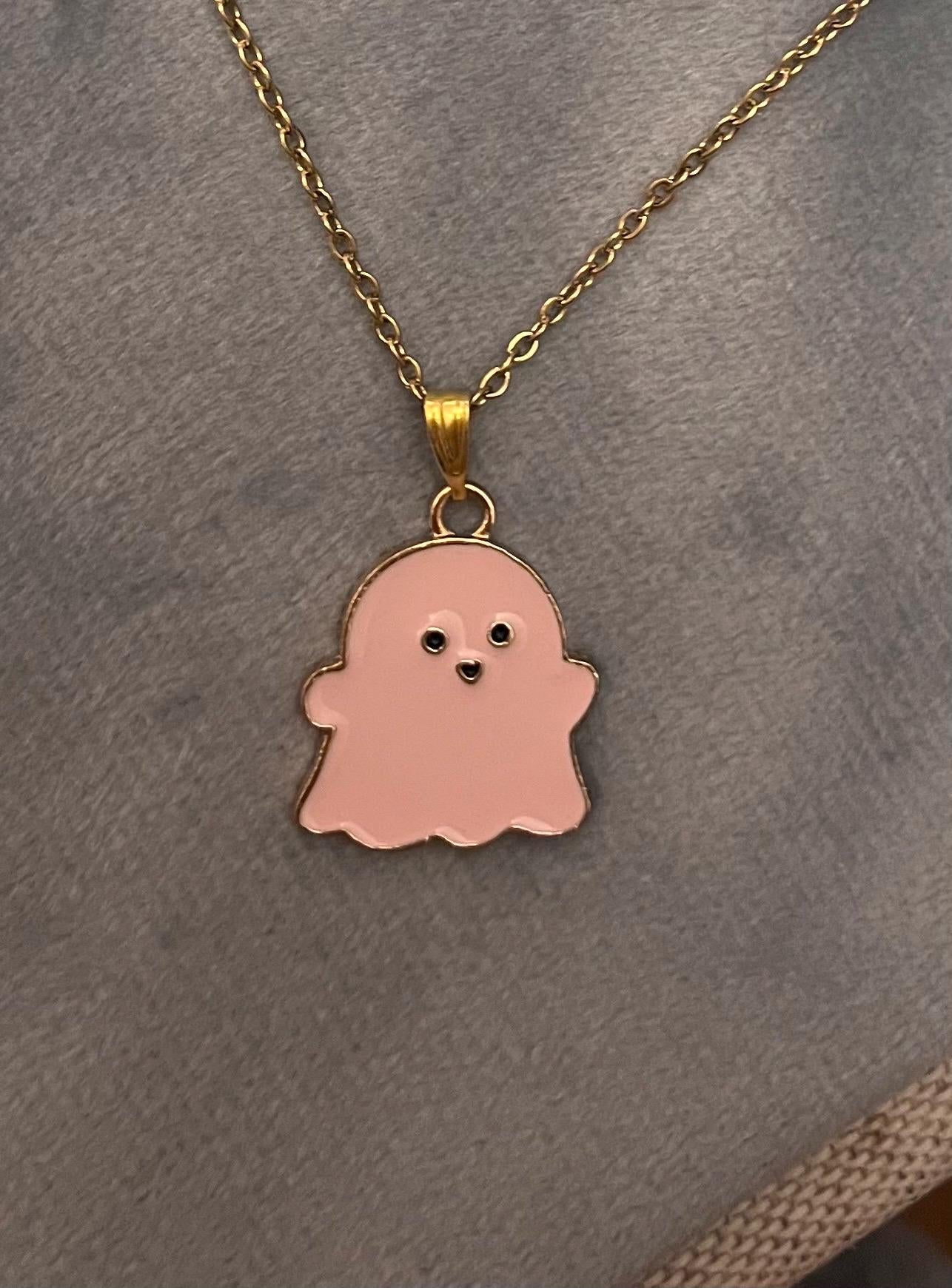 Halsband Halloween Guld Imitation Spöke  Katt Hänge Söt Halloween Smycken Pumpa Halsband