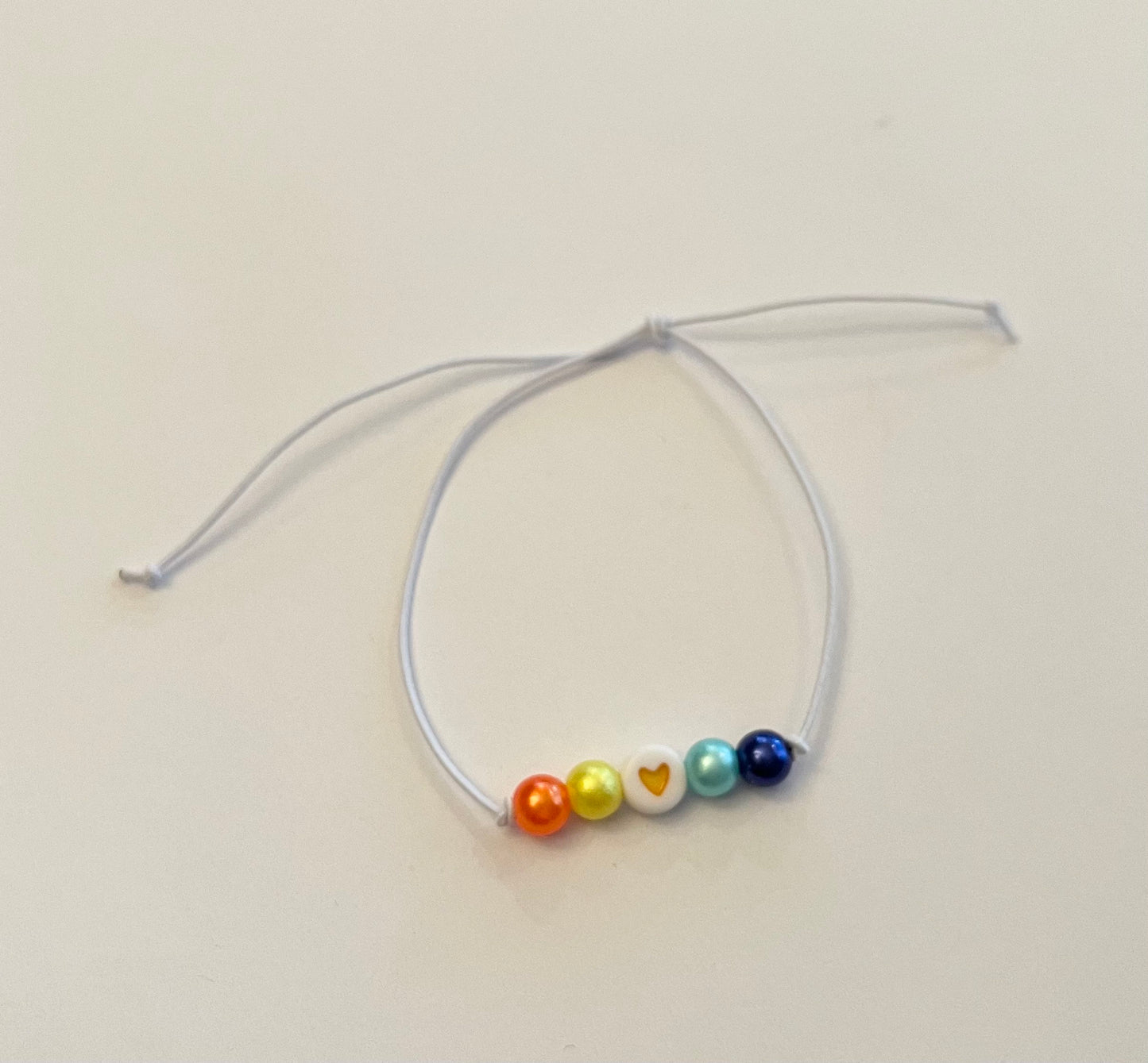 Aroace Armband Aromantisk Asexuell Pärlarmband Justerbart Elastiskt HBTQ+ Smycke för Pride Säsong Accessoarer