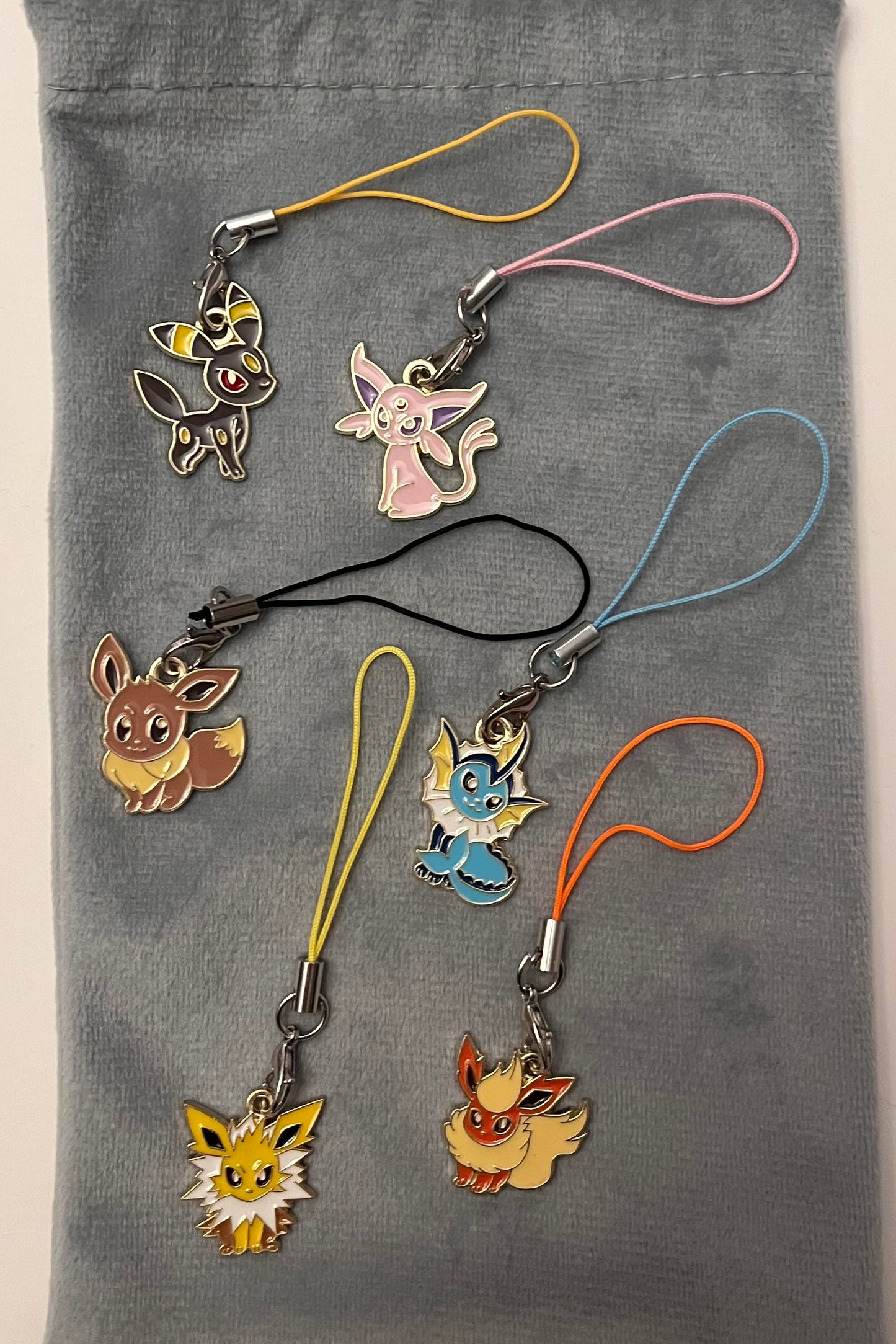 Phonestrap Eeveelutions Keychain Pokemon Charms Nintendo Lover Gift Pokemon Lover Eevee Charms Eeveelution
