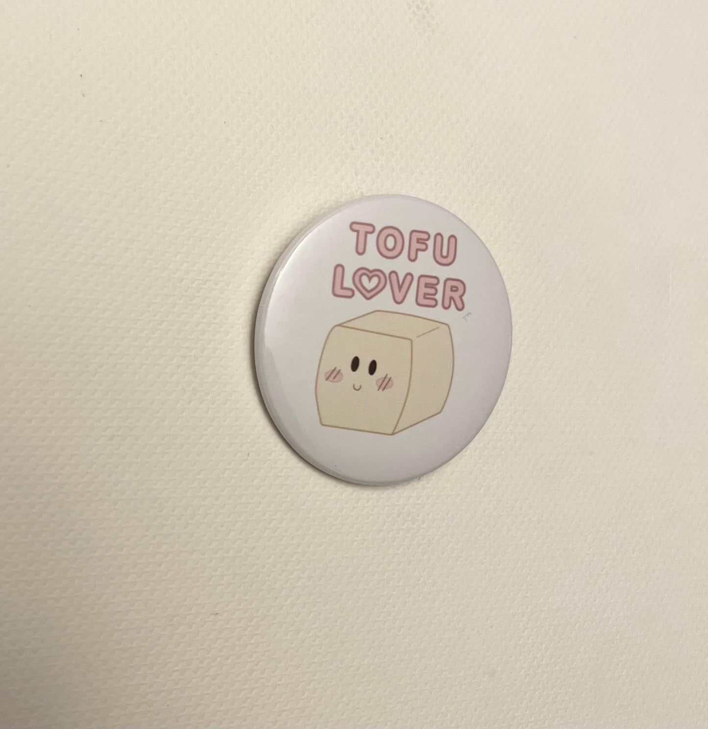 Pin Tofu Lover Badge Veganpin Glad Tofu Present för Vegan Accessoar