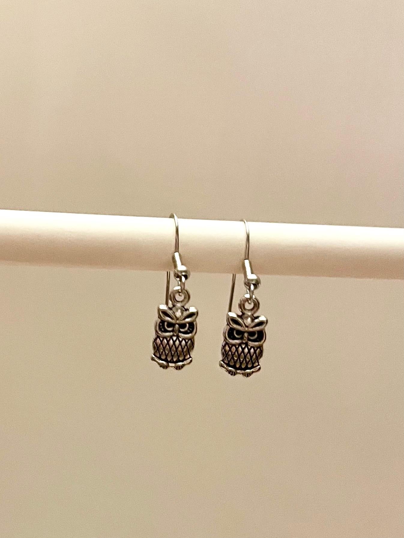 Örängen ugglor Uggleörhängen Ugglor smycken Silverimitation Uggleberlocker