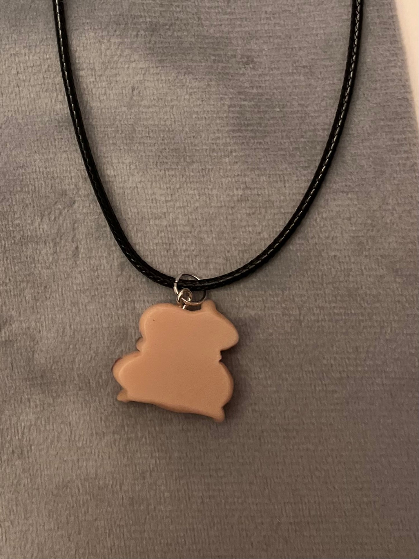 Capybara Necklace Cute Animal Jewelry Kapibara Charm Kawaii
