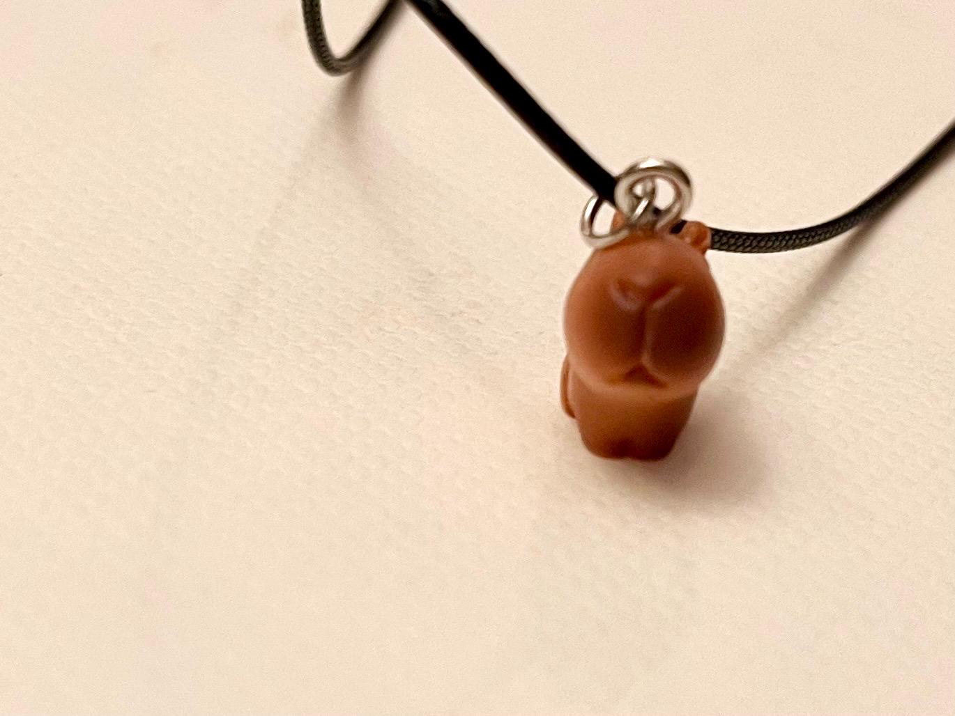 Capybara Necklace Cute Miniature Animal Jewelry Kapibara Charm Kawaii Choker