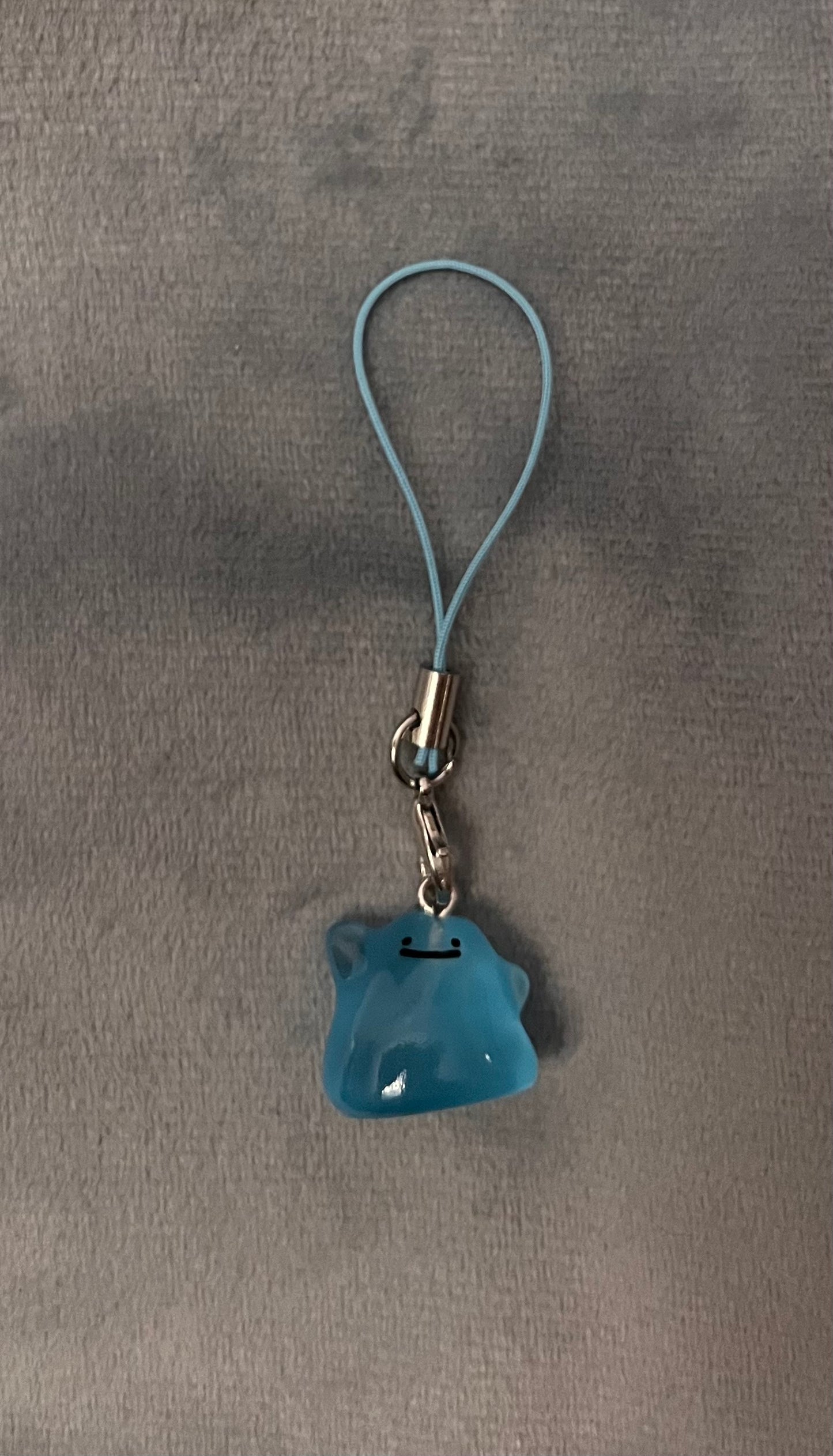 Luminous Ditto Phone Charm Pokémon Jewelry Ditto Keychain Pokémon Shiny Ditto Phonestrap for Pokémon Fan Gift