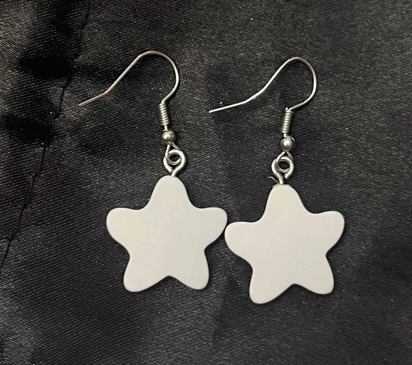 Stjärnor örhängen Söta glada stjärnor Örhängen för barn Kawaii stars 
