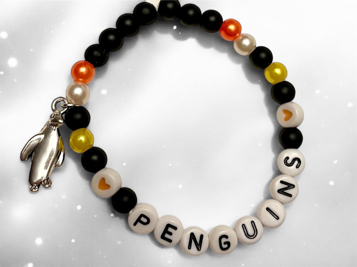 Kejsarpingvin armband för pingvinälskare, smycken, penguin march, jag älskar pingviner, armband, pingvinberlock, silverimitation