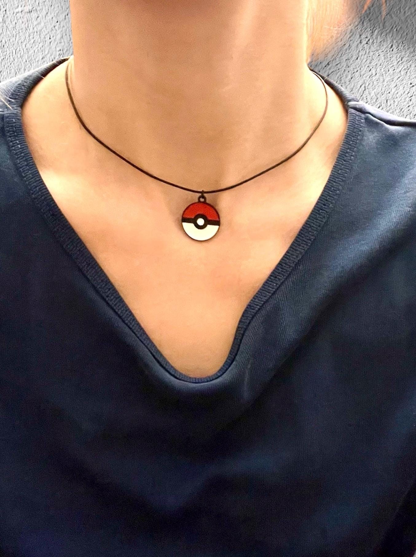 Pokeball Halsband Pokémon Smycken Nintendo Hänge Videospel Halsband för Pokémon Fan