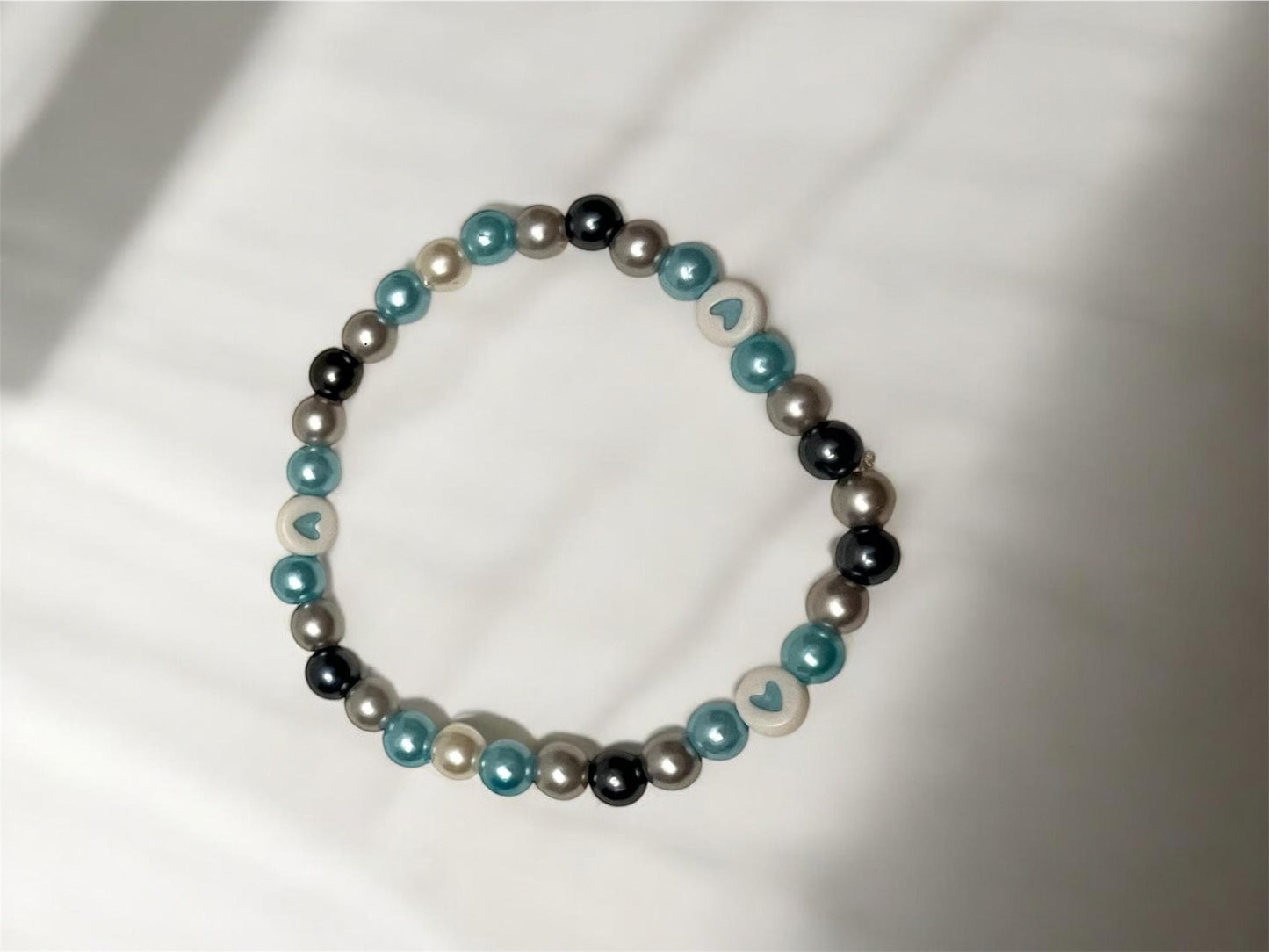 Demiboy-armband Pärlband med hjärtan för Pride-säsongen HBTQ+ smycken Demiboy-flaggans färger Smycken Demiboy-armband