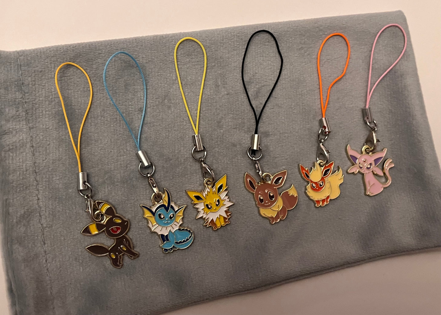 Phonestrap Eeveelutions Keychain Pokemon Charms Nintendo Lover Gift Pokemon Lover Eevee Charms Eeveelution