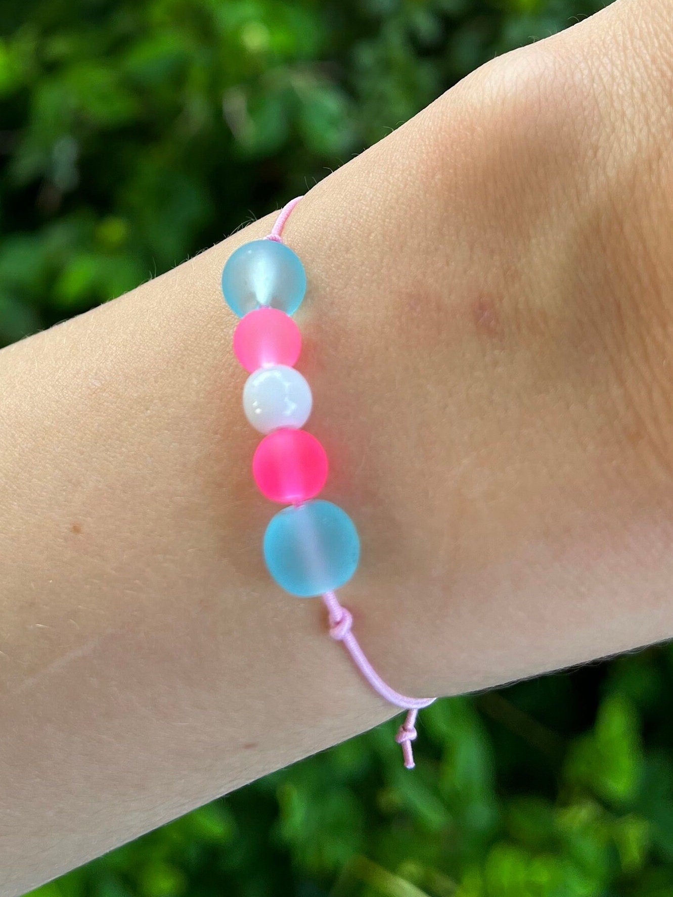 Trans Armband Pärlor Elastiskt Justerbart HBTQ+ Transsexuell Smycken Transgender för Pride Accessoarer