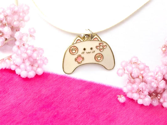 Cozy Gamer Necklace for Gamer Girl Gift Gamer Jewelry Video Game Necklace  Console Charm Cute Game Necklace Pink