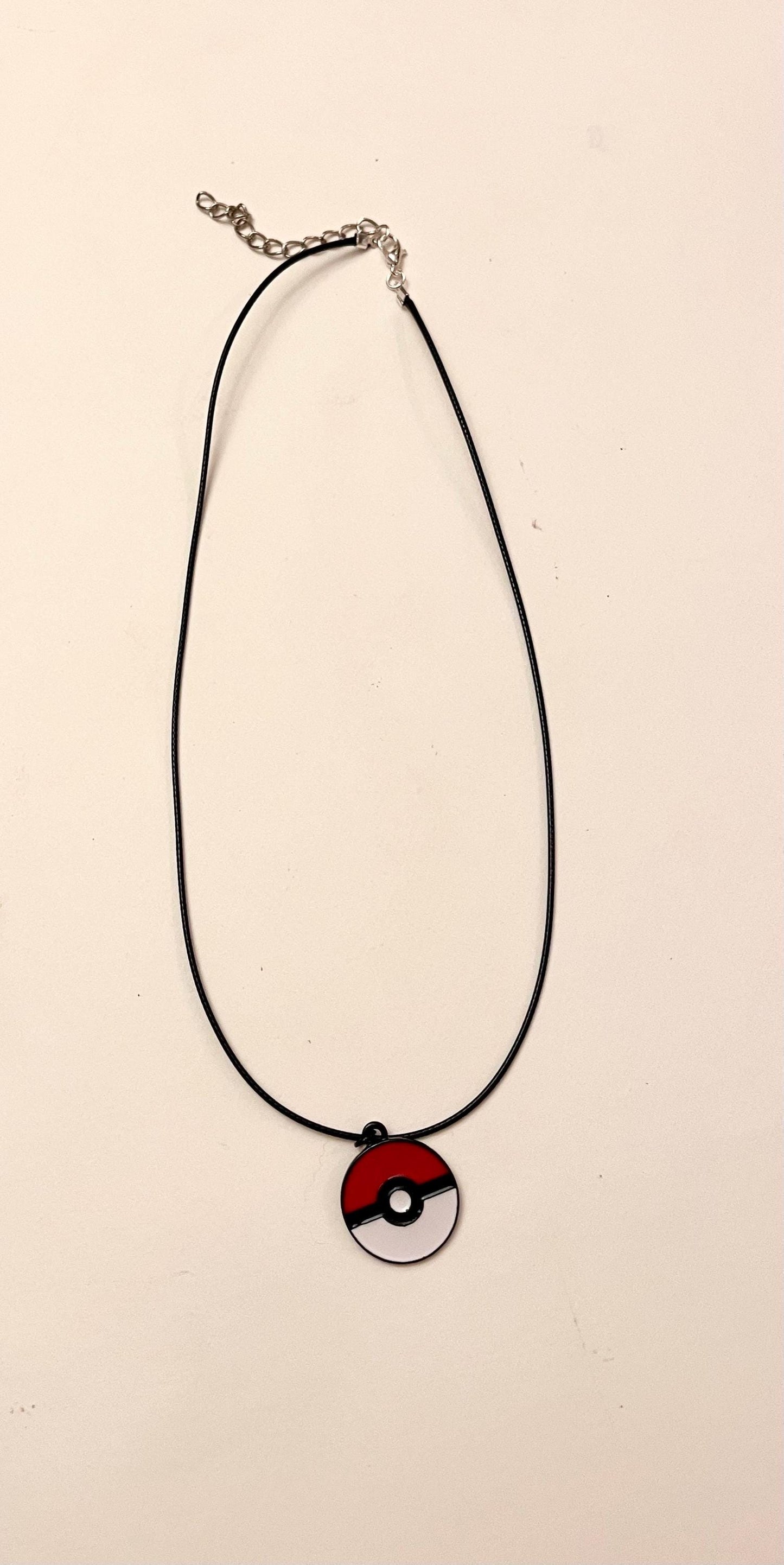 Pokeball Halsband Pokémon Smycken Nintendo Hänge Videospel Halsband för Pokémon Fan