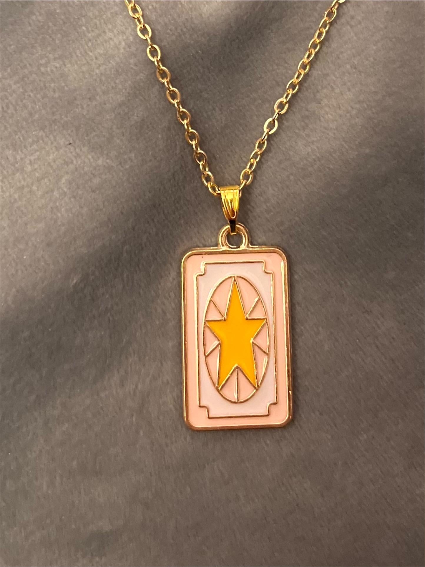 Cardcaptor Sakura Necklace Gold Imitation Jewelry for Anime Lover Gift