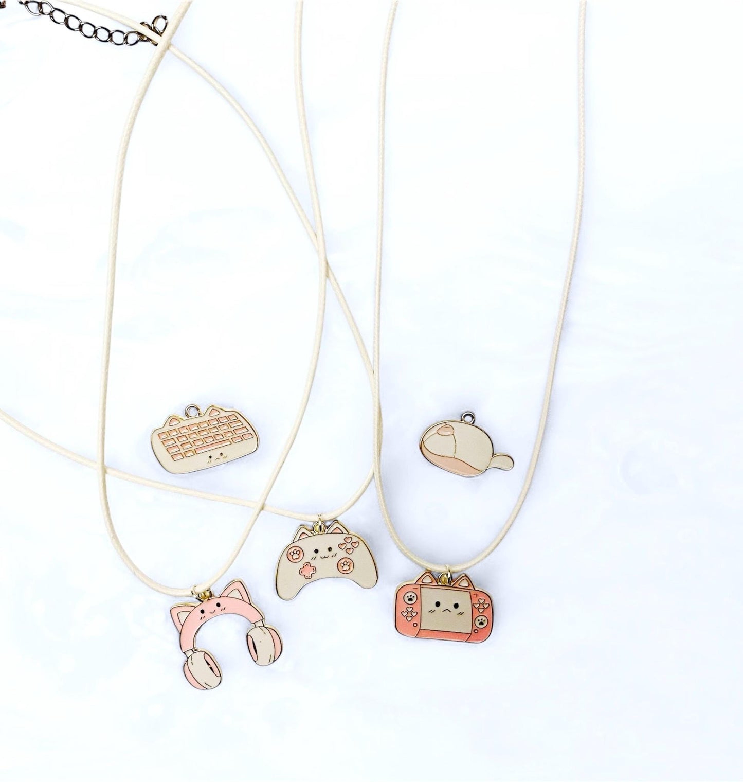 Cozy Gamer Necklace for Gamer Girl Gift Gamer Jewelry Video Game Necklace  Console Charm Cute Game Necklace Pink