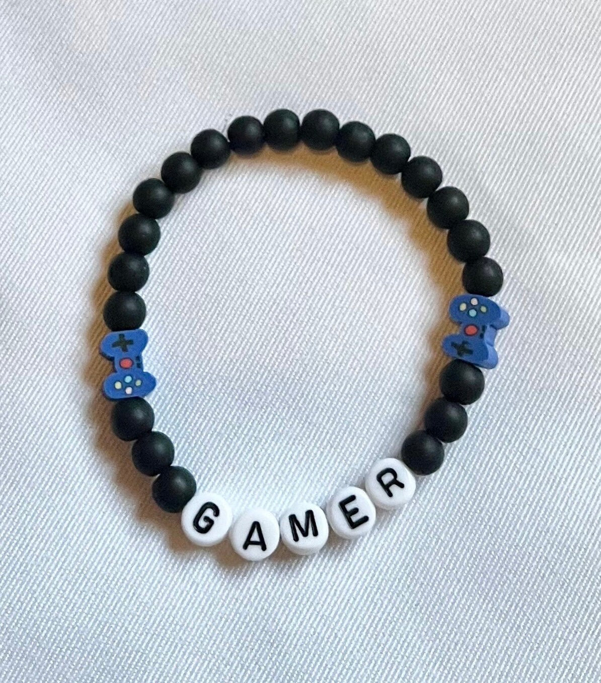 Gamer Bracelet Beaded Gift for Gamer Video Game Jewelry Console Accessory
