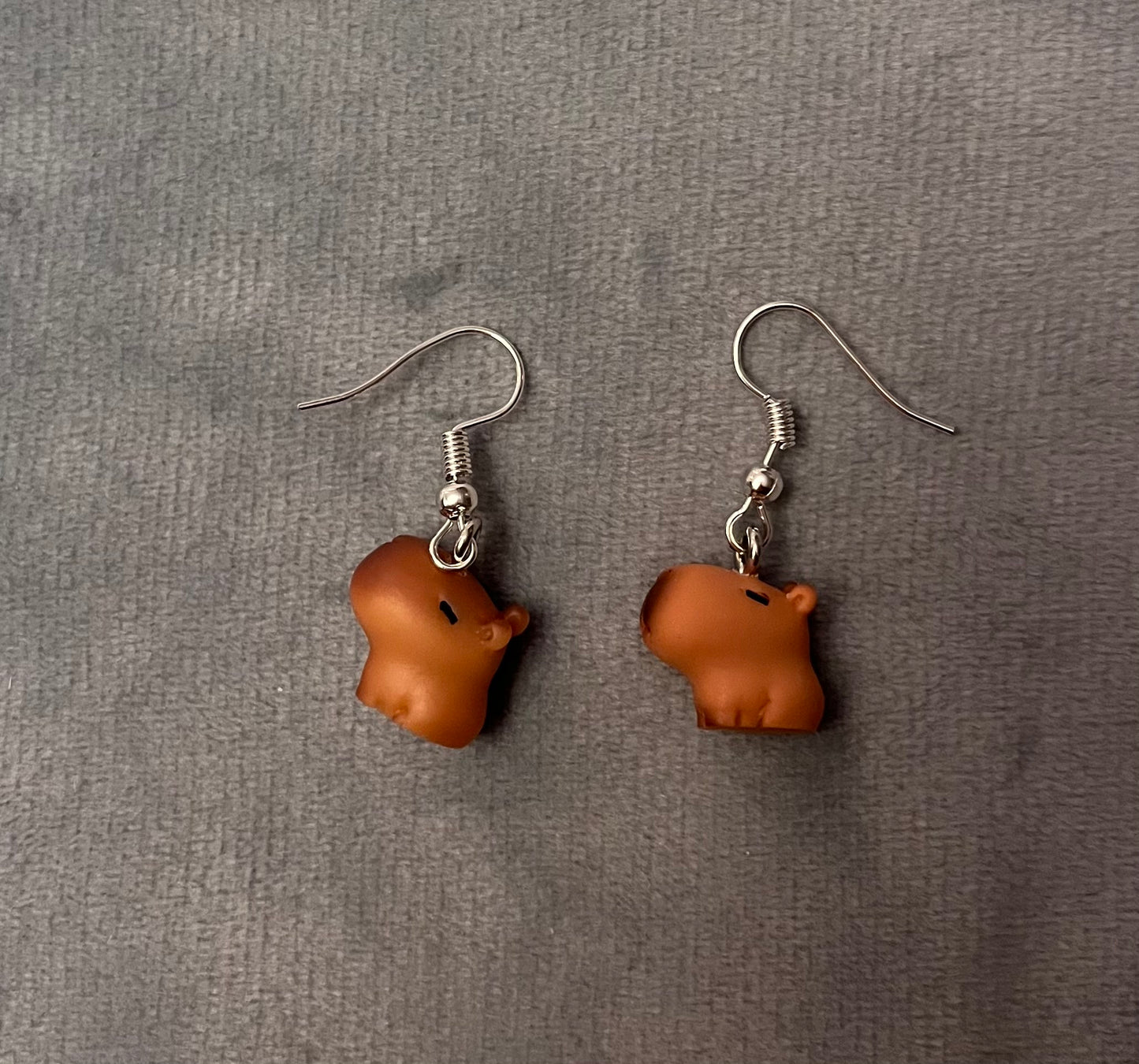 Capybara Earrings Cute Miniature Animal Jewelry Kapibara Charm Kawaii Capybaras