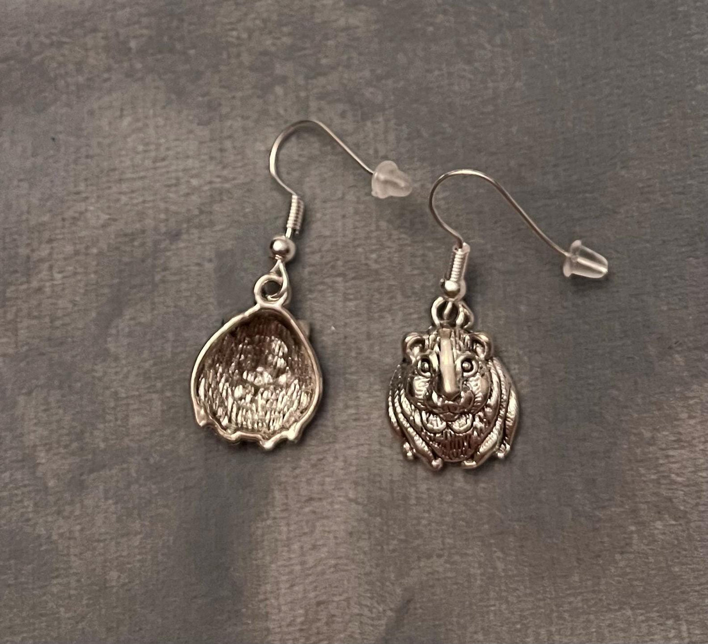 Guinea Pig Earrings Silver Imitation Minimalistic Jewelry for Guinea Pig Lover Gift Animal Earrings Cavy