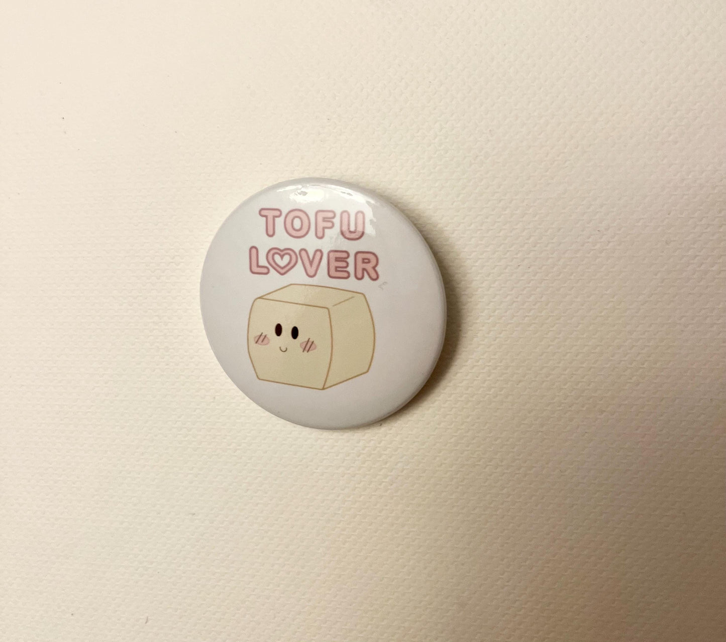 Pin Tofu Lover Badge Veganpin Glad Tofu Present för Vegan Accessoar