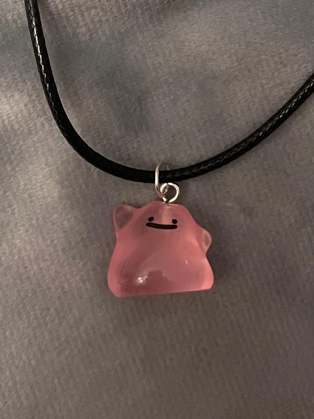 Ditto Halsband Pokemon Smycke Ditto Berlock Tv-spel Halsband för Pokemon-fan Shiny Ditto Pokopia Nintendo merch