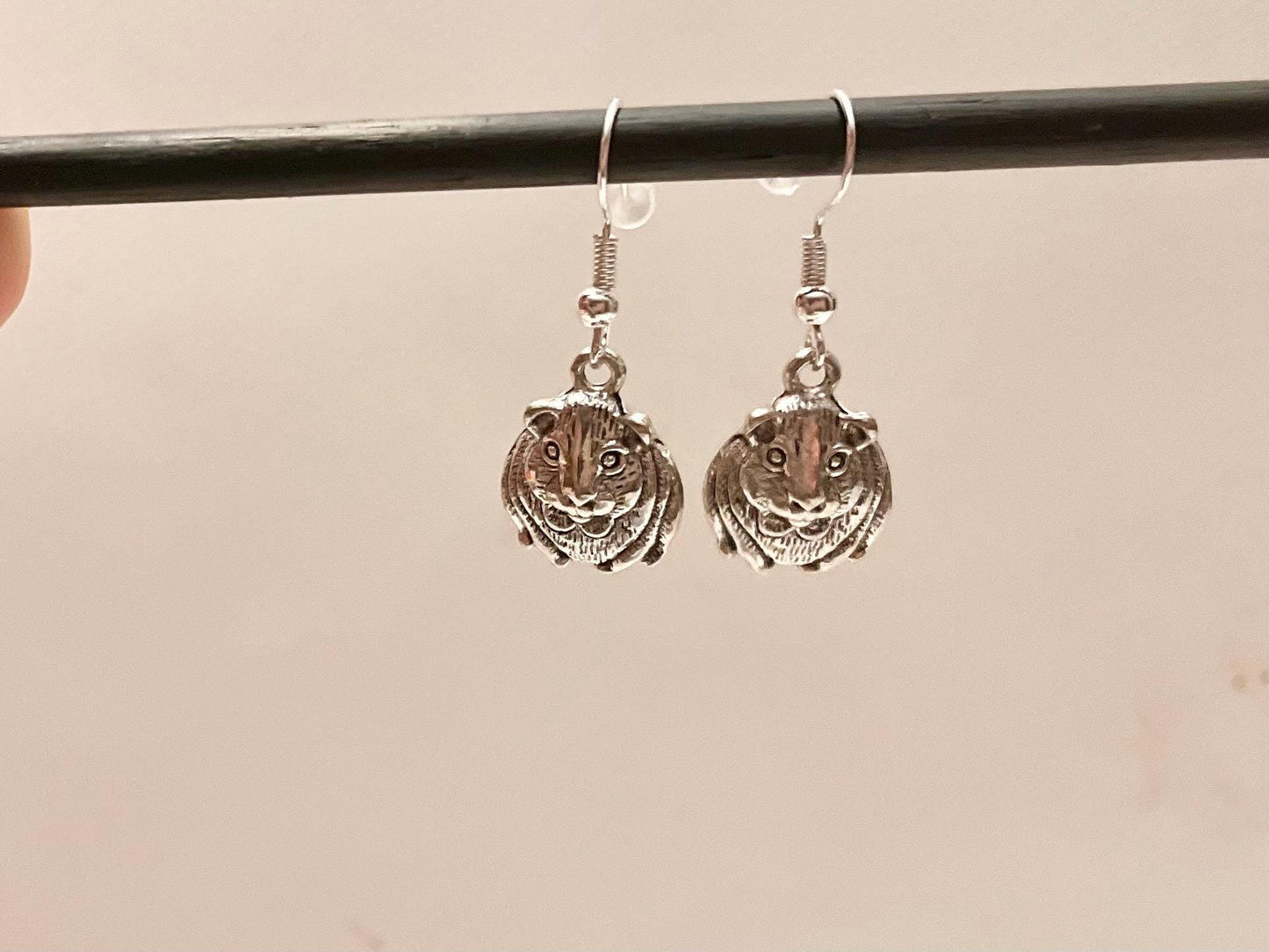 Guinea Pig Earrings Silver Imitation Minimalistic Jewelry for Guinea Pig Lover Gift Animal Earrings Cavy