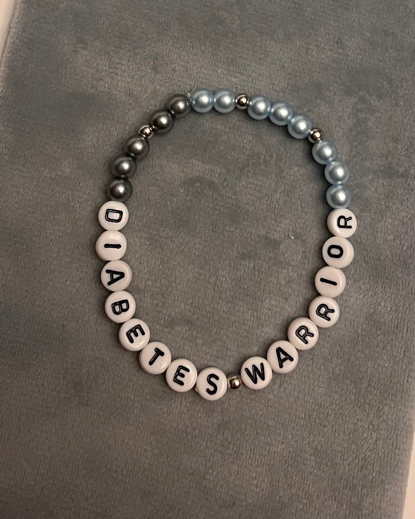 Diabetes Bracelet Diabetic Beaded Bracelet for Diabetes Awareness Elastic Bracelet Diabetes Jewelry