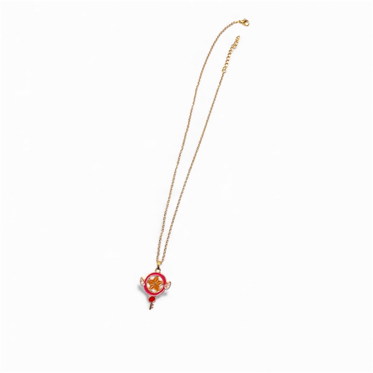 Cardcaptor Sakura Necklace Gold Imitation Jewelry for Anime Lover Gift